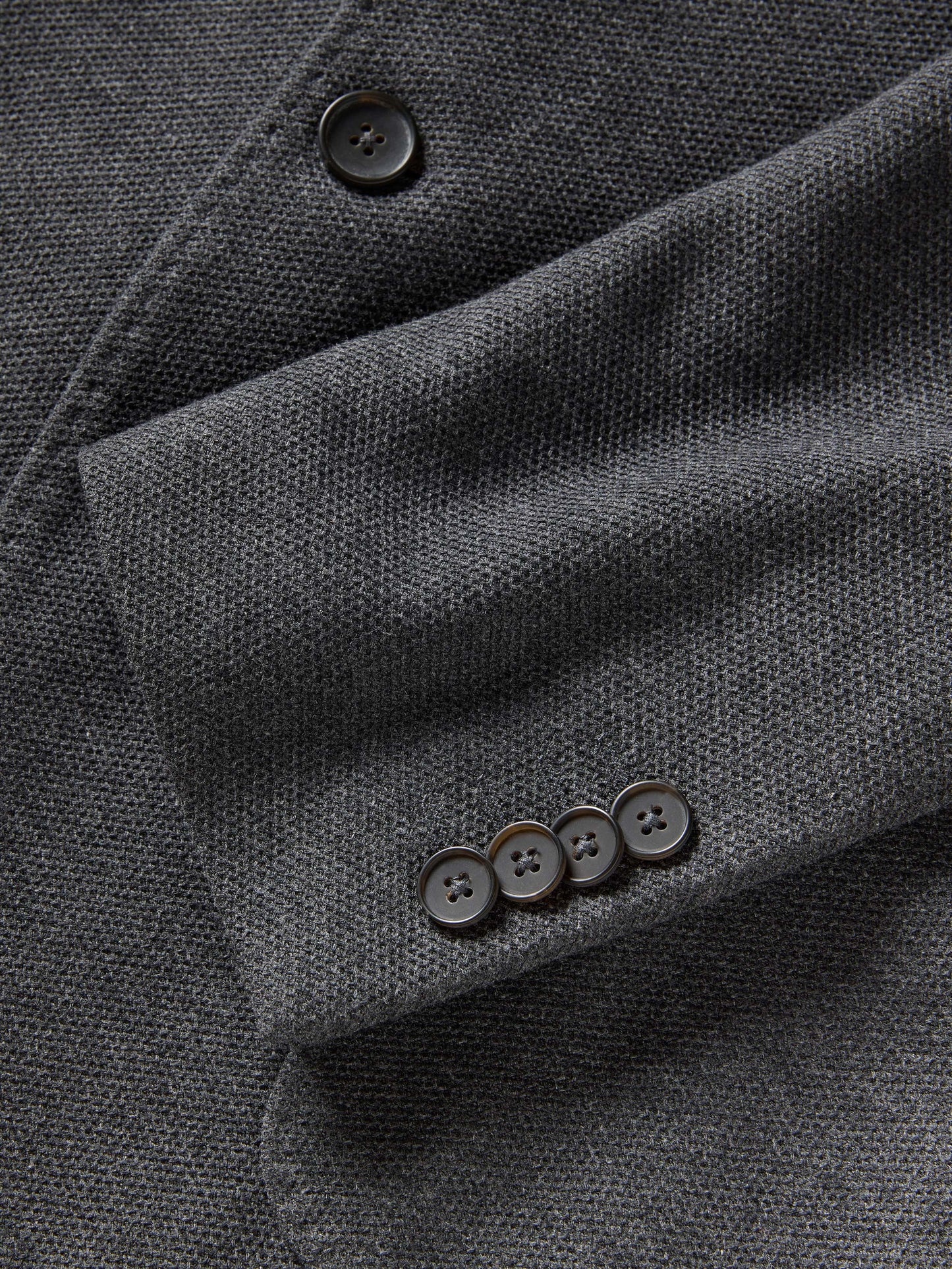 Knit Blazer - Charcoal Cliff