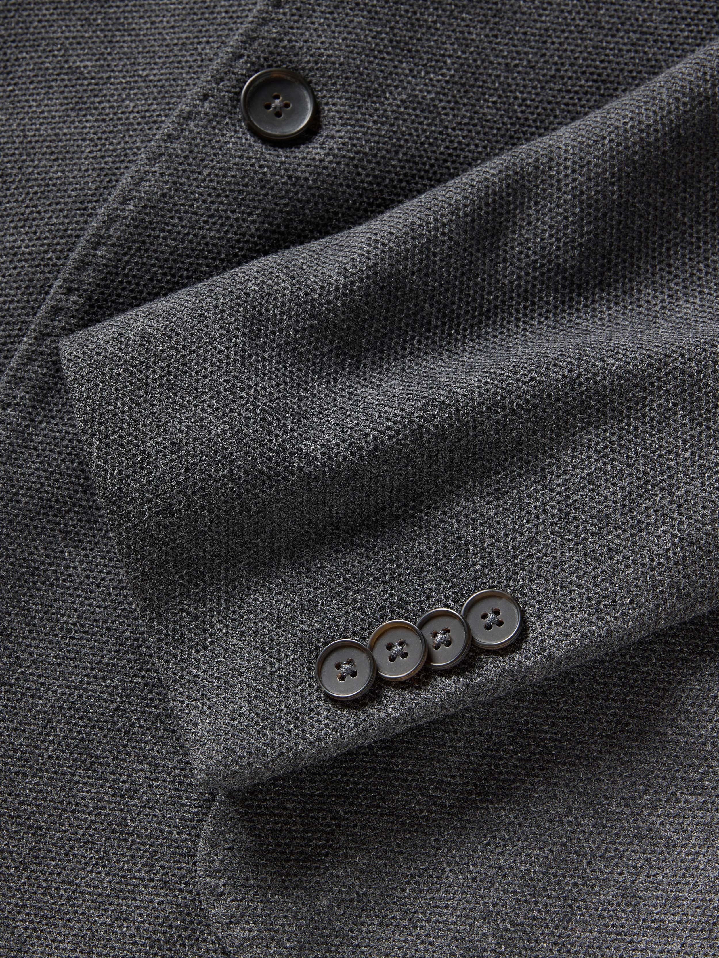 Knit Blazer - Charcoal Cliff