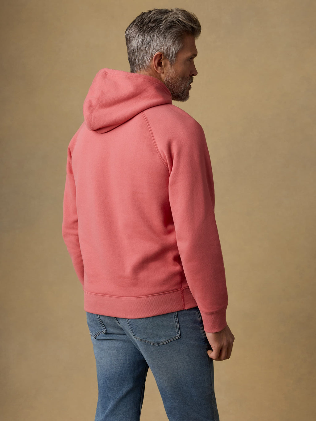 High Standard Fleece Hoodie - Coral Red