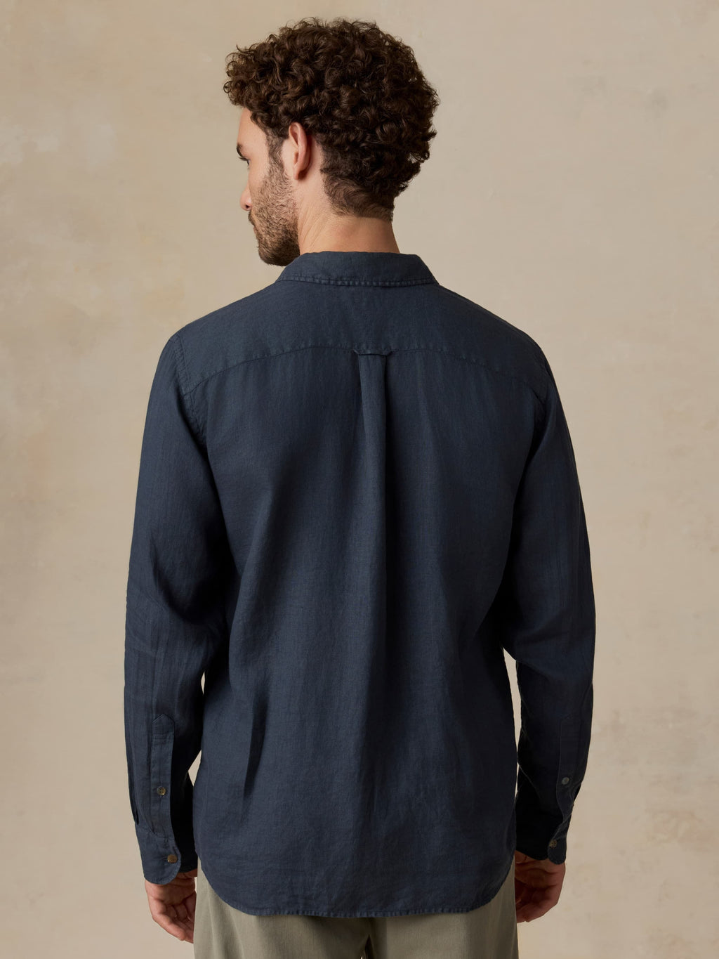 Sunwashed Linen Shirt - Navy Bay