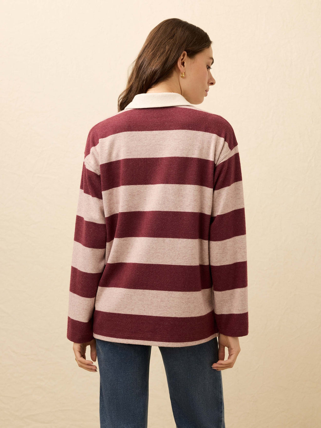 LegendTM Sweater Rugby Popover - Deep Red Rugby