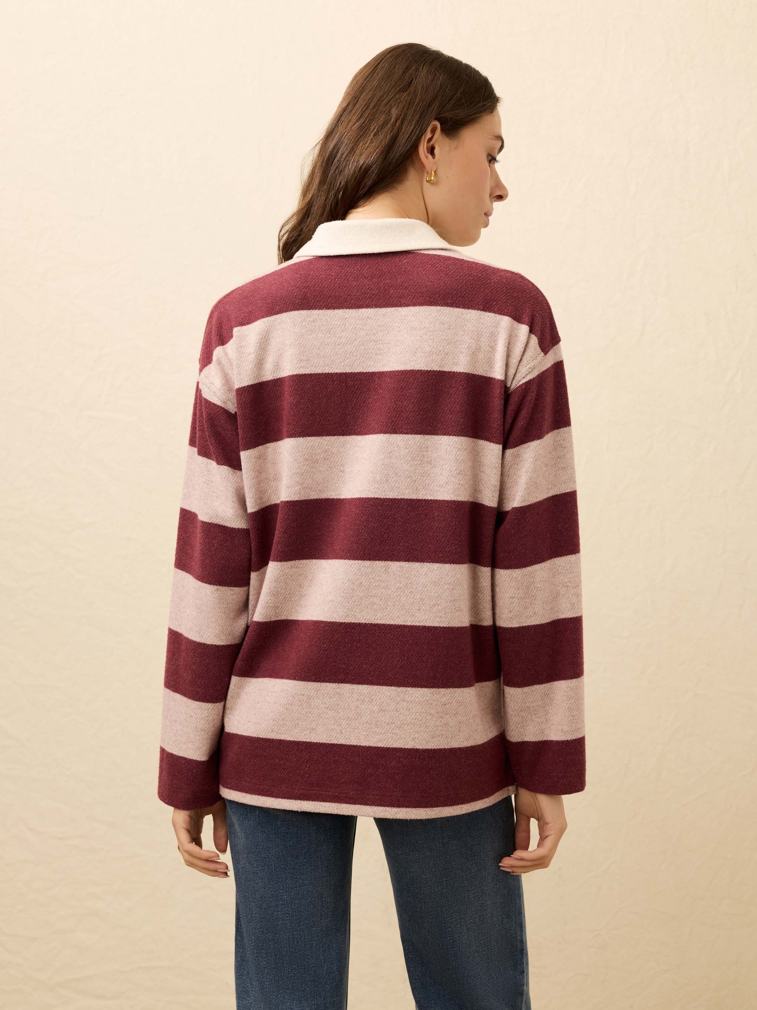 LegendTM Sweater Rugby Popover - Deep Red Rugby