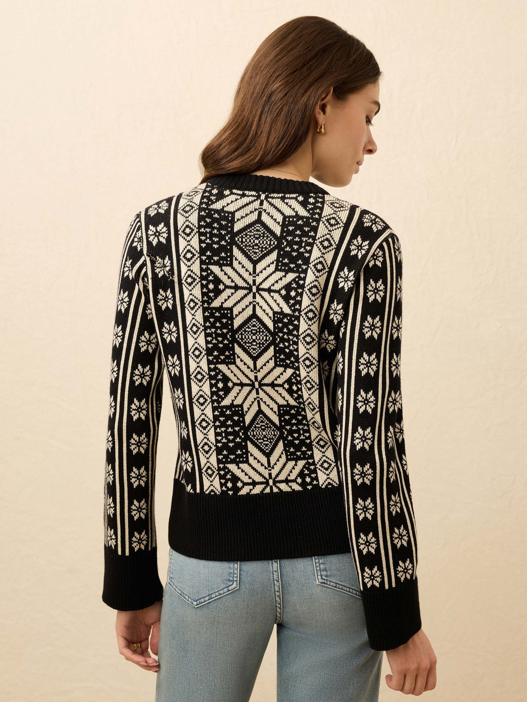 Sun Valley Crewneck - Midnight Snowflake