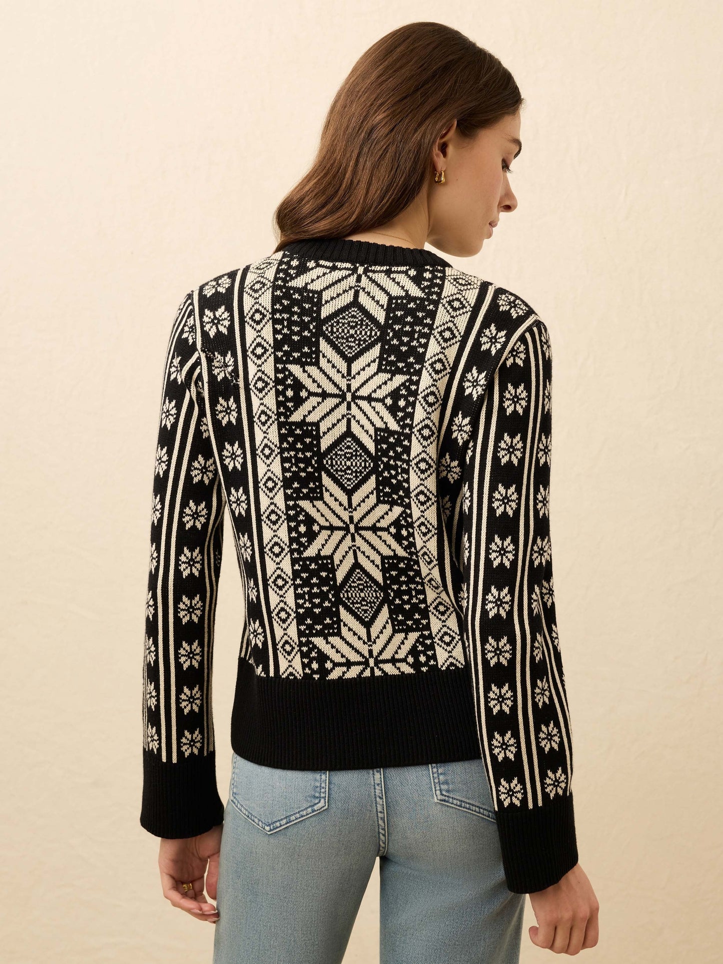 Sun Valley Crewneck - Midnight Snowflake