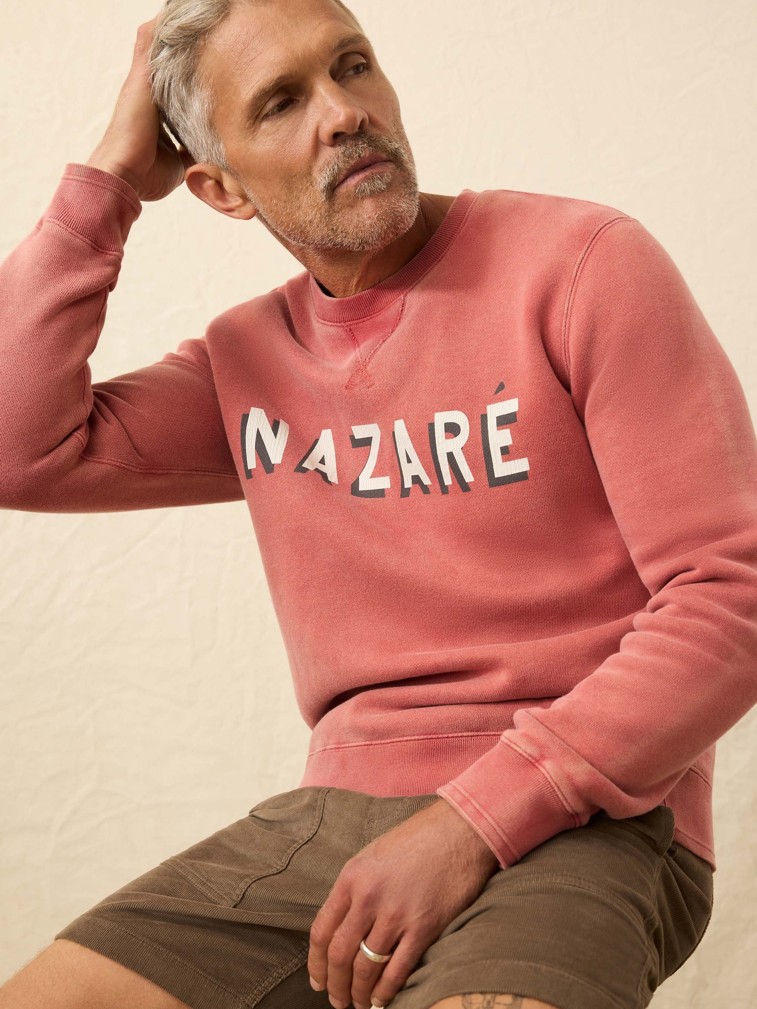 Winter Swell Crewneck Sweatshirt - Lighthouse Red