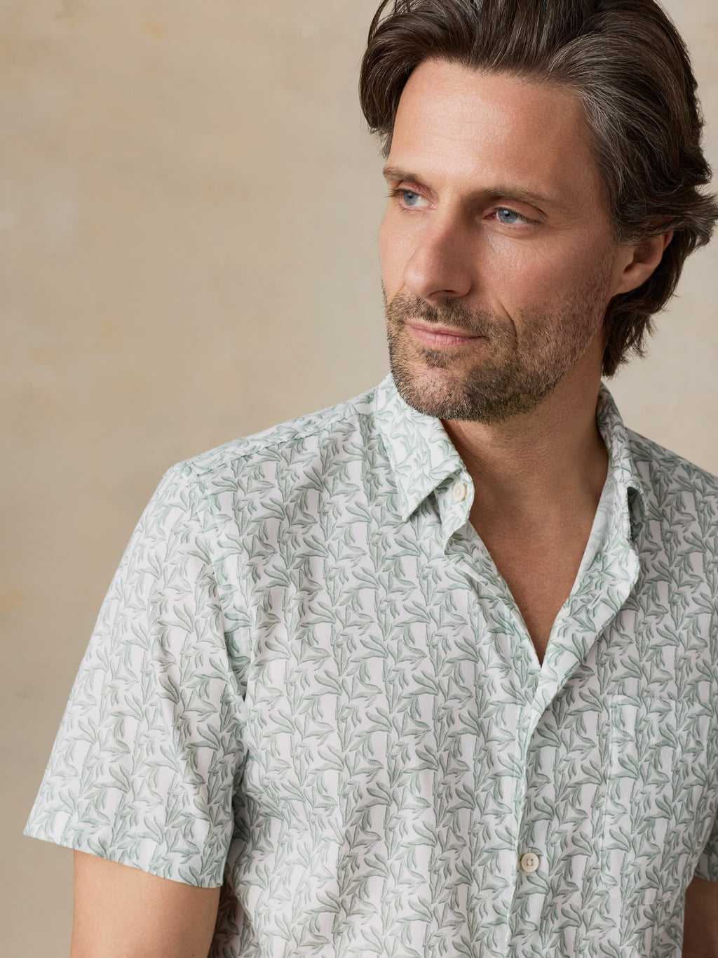 Short-Sleeve MovementTM Monterey Shirt - Aspen Green Leaf