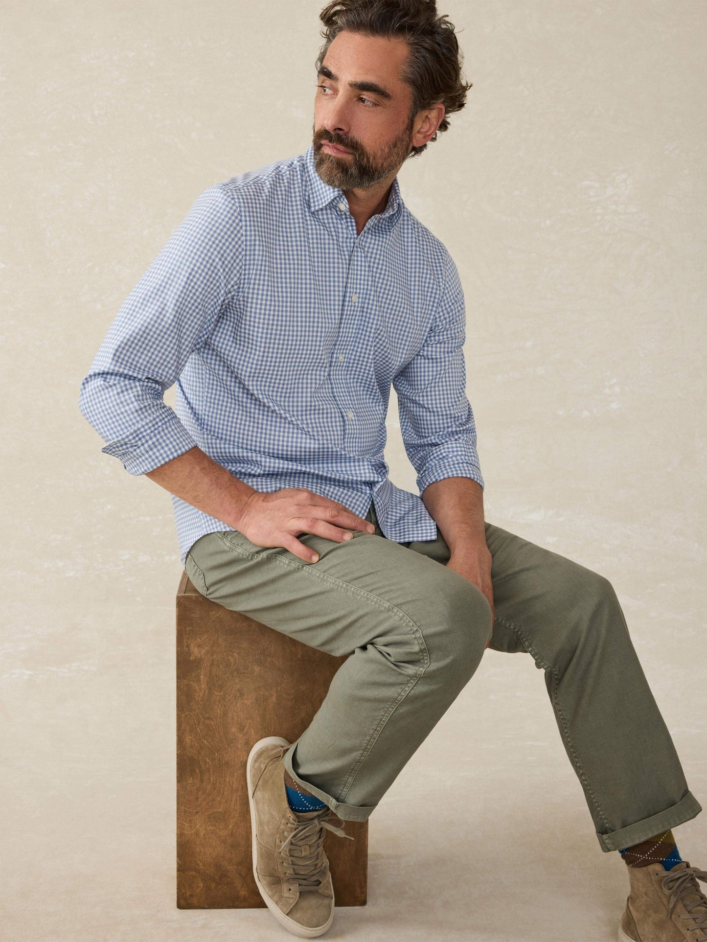 The MovementTM Shirt (Tall) - Light Blue Gingham