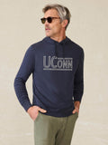 University of Connecticut Sunwashed Slub Hoodie - Blue Nights