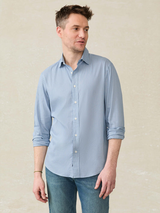 The MovementTM Shirt - Azure Pincheck