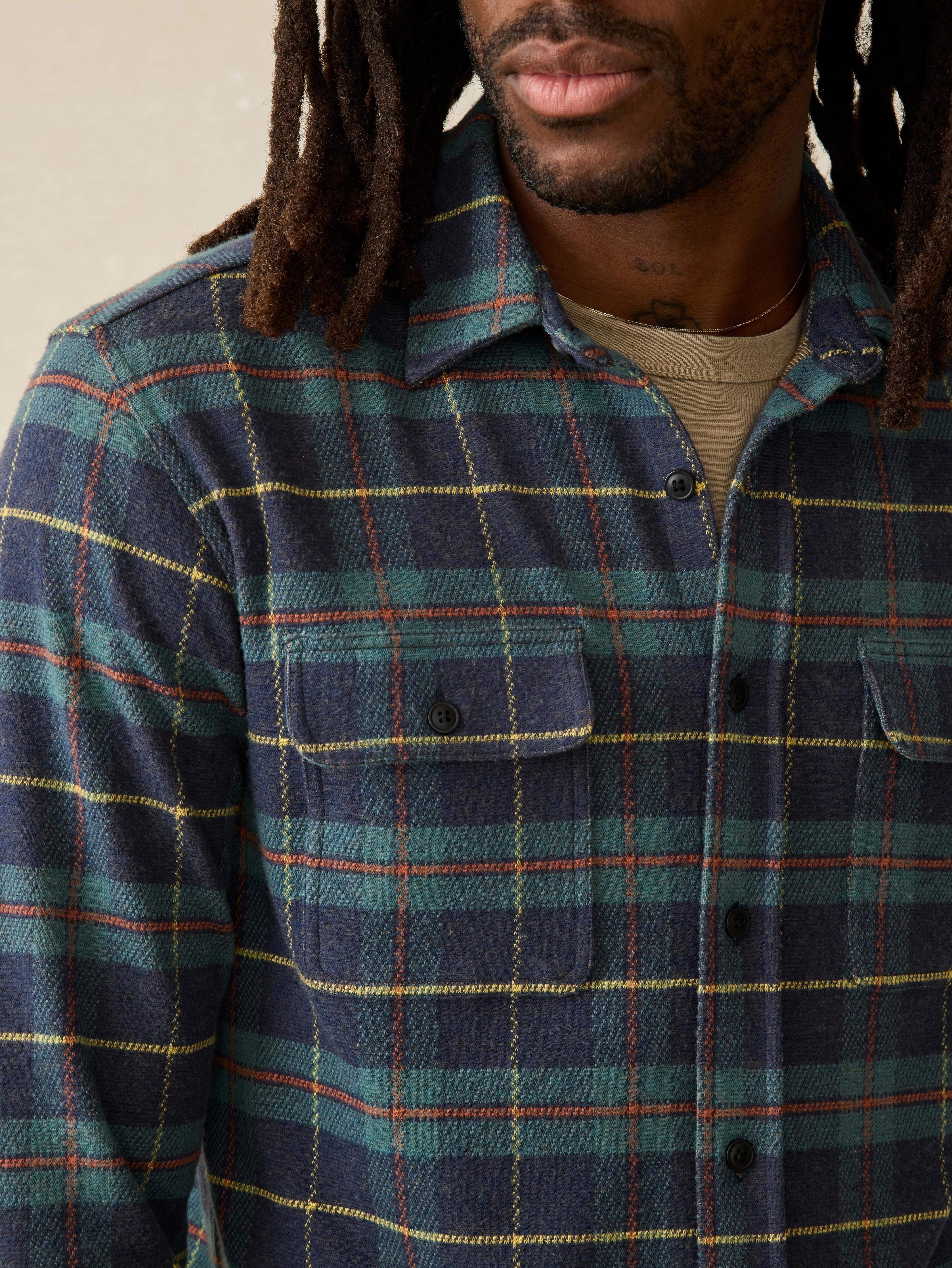 LegendTM Sweater Shirt - Mossy Elm Plaid
