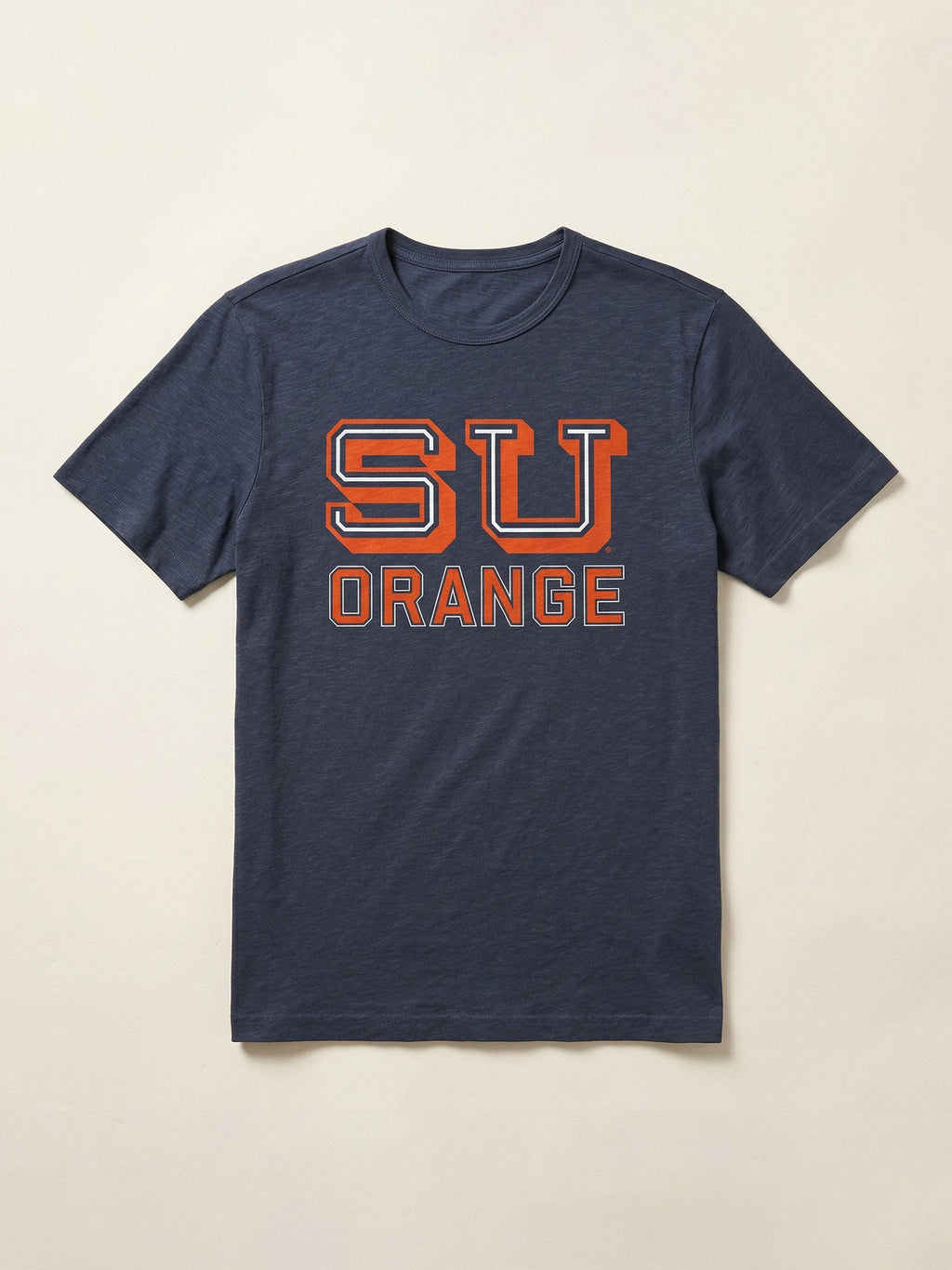 Syracuse University Sunwashed Regenerative Tee - Dune Navy