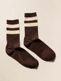 Le Bon Shoppe Her Varsity Socks - Espresso