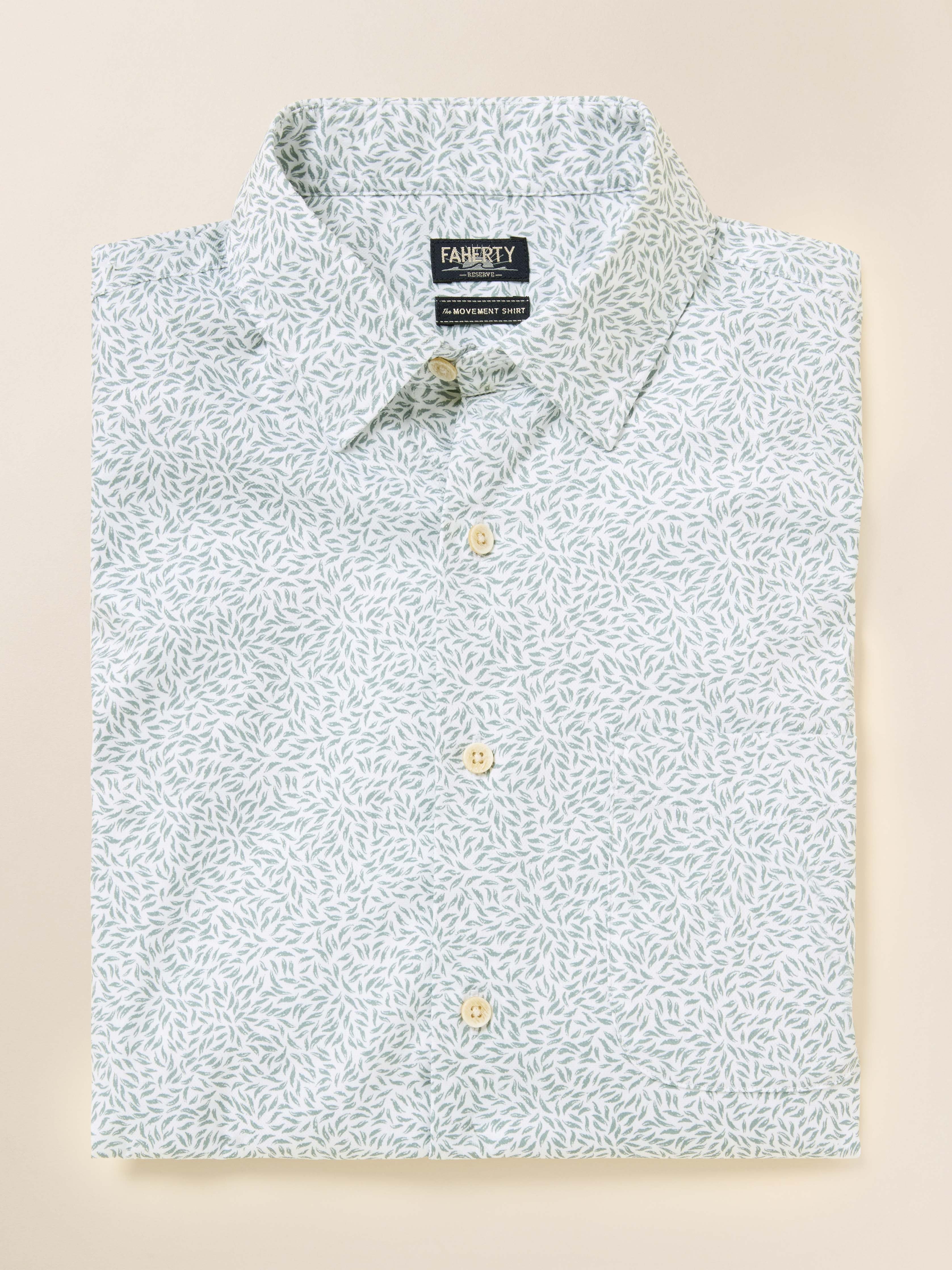 Short-Sleeve MovementTM Monterey Shirt - Sage Grove Foliage