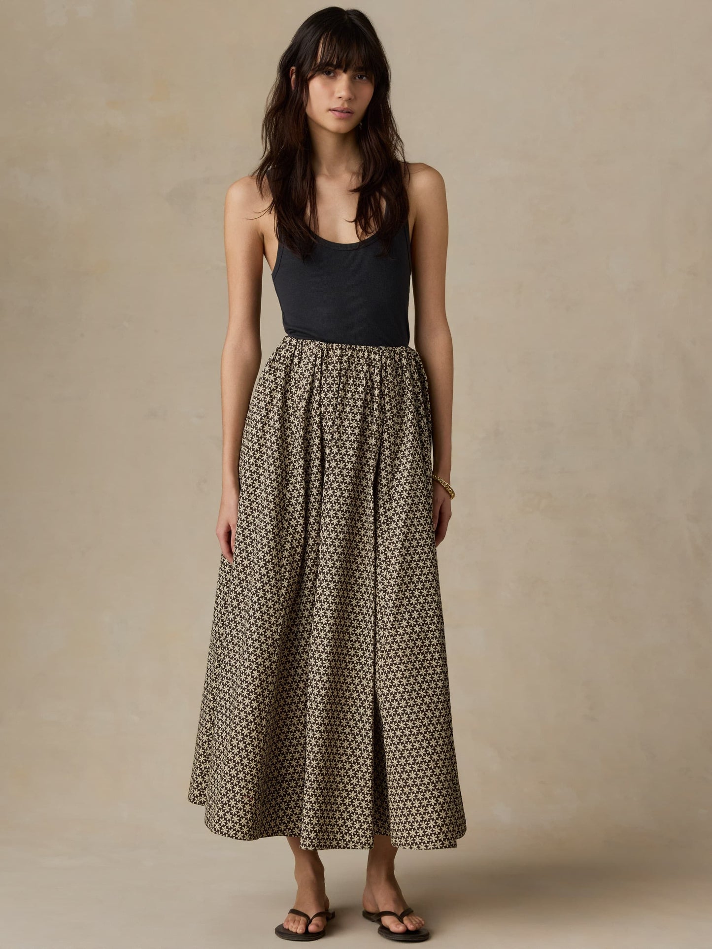 Coastal Poplin Nera Skirt - Bloom Trail Floral