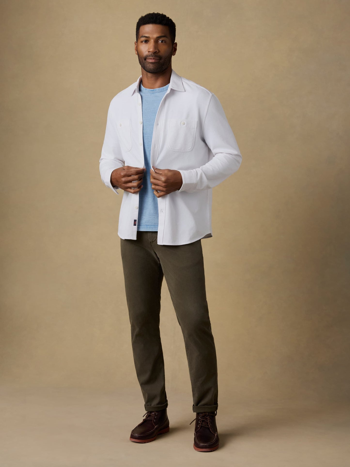 Field Knit Shirt - Pure White