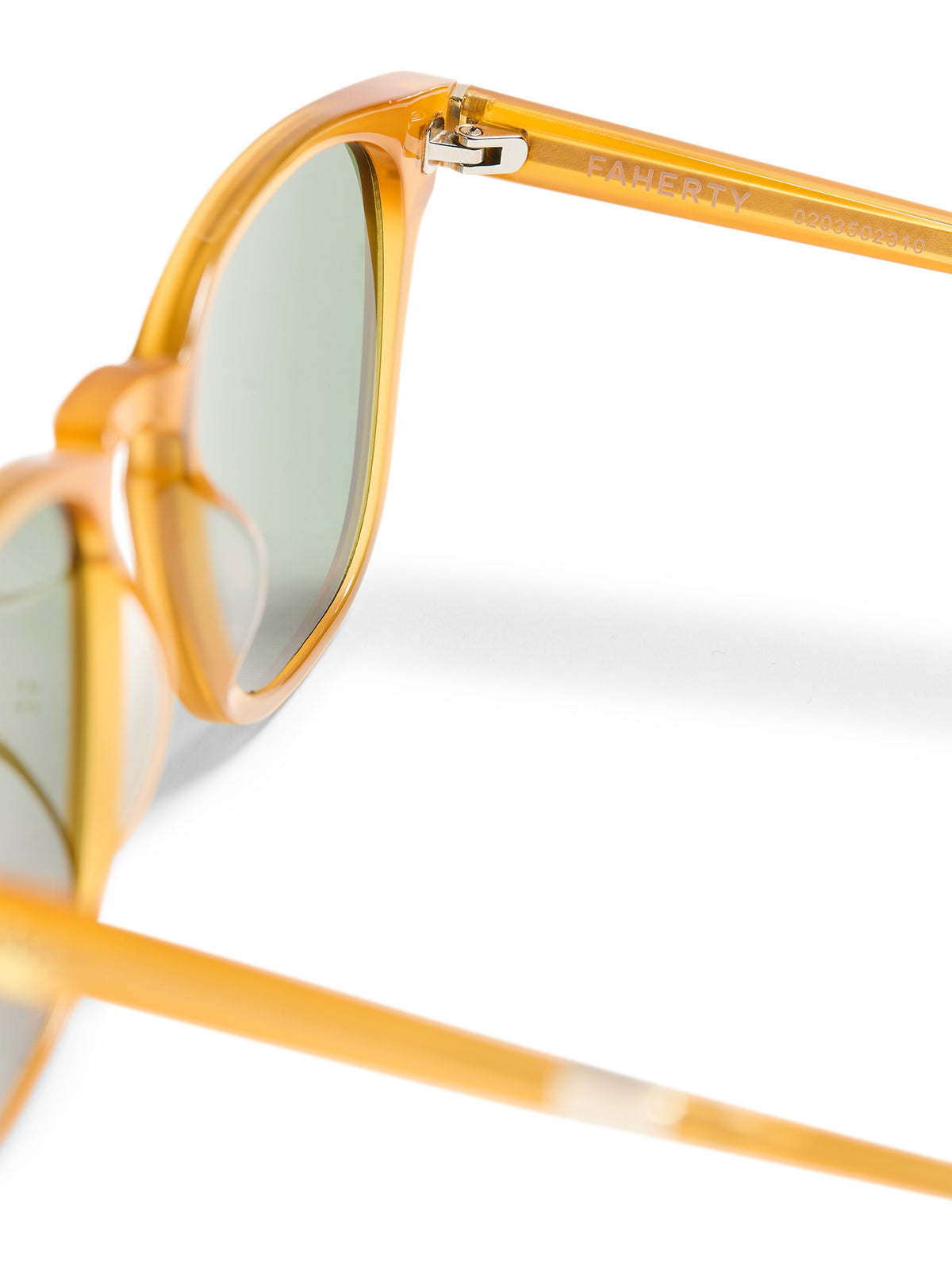 August Sunglasses - Milky Honey Solid Green