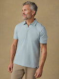 Sunwashed T-Shirt Polo - Dune Stripe Mist