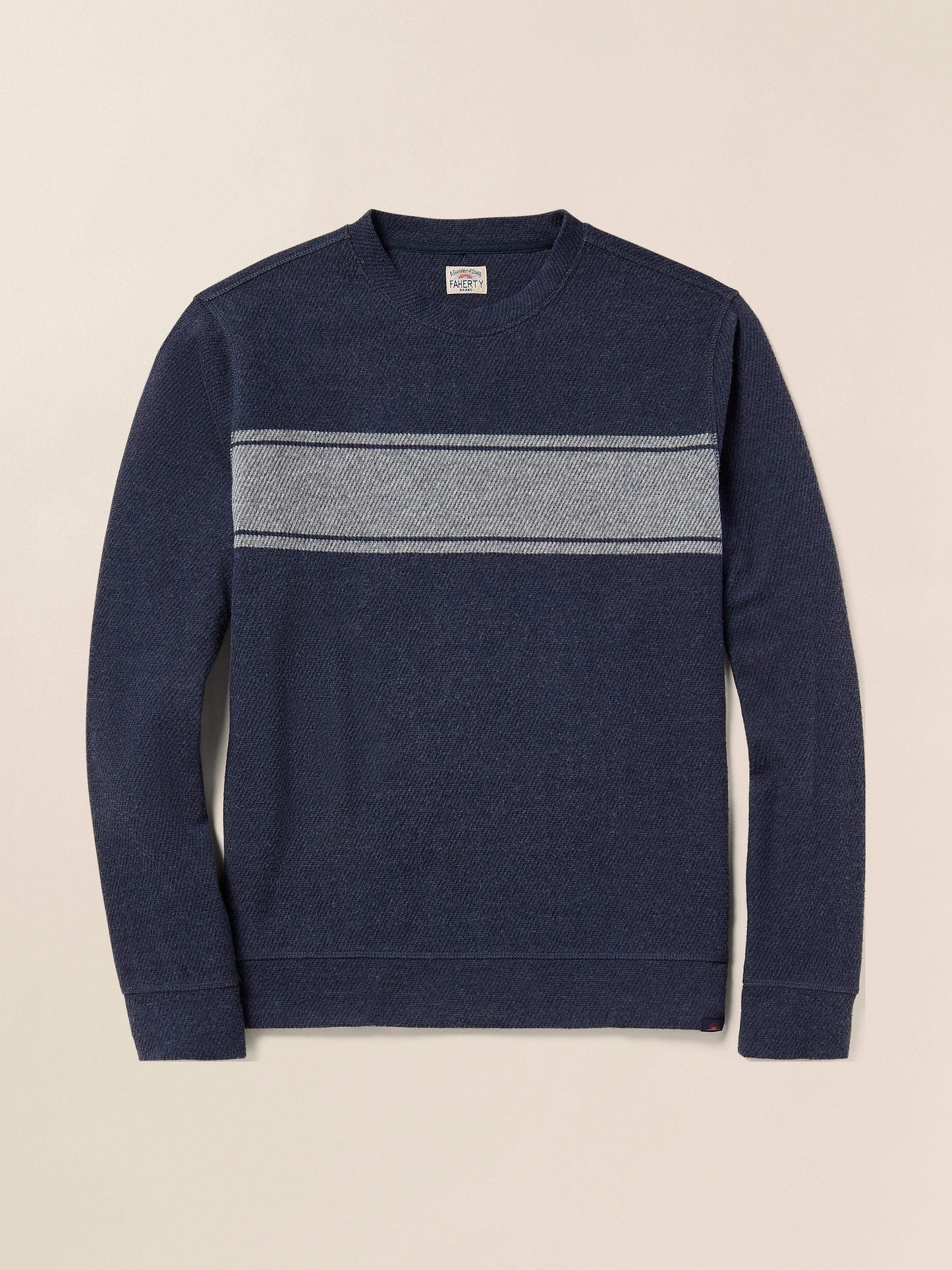 LegendTM Surf Stripe Sweater Crew - Brighton Navy Surf Stripe
