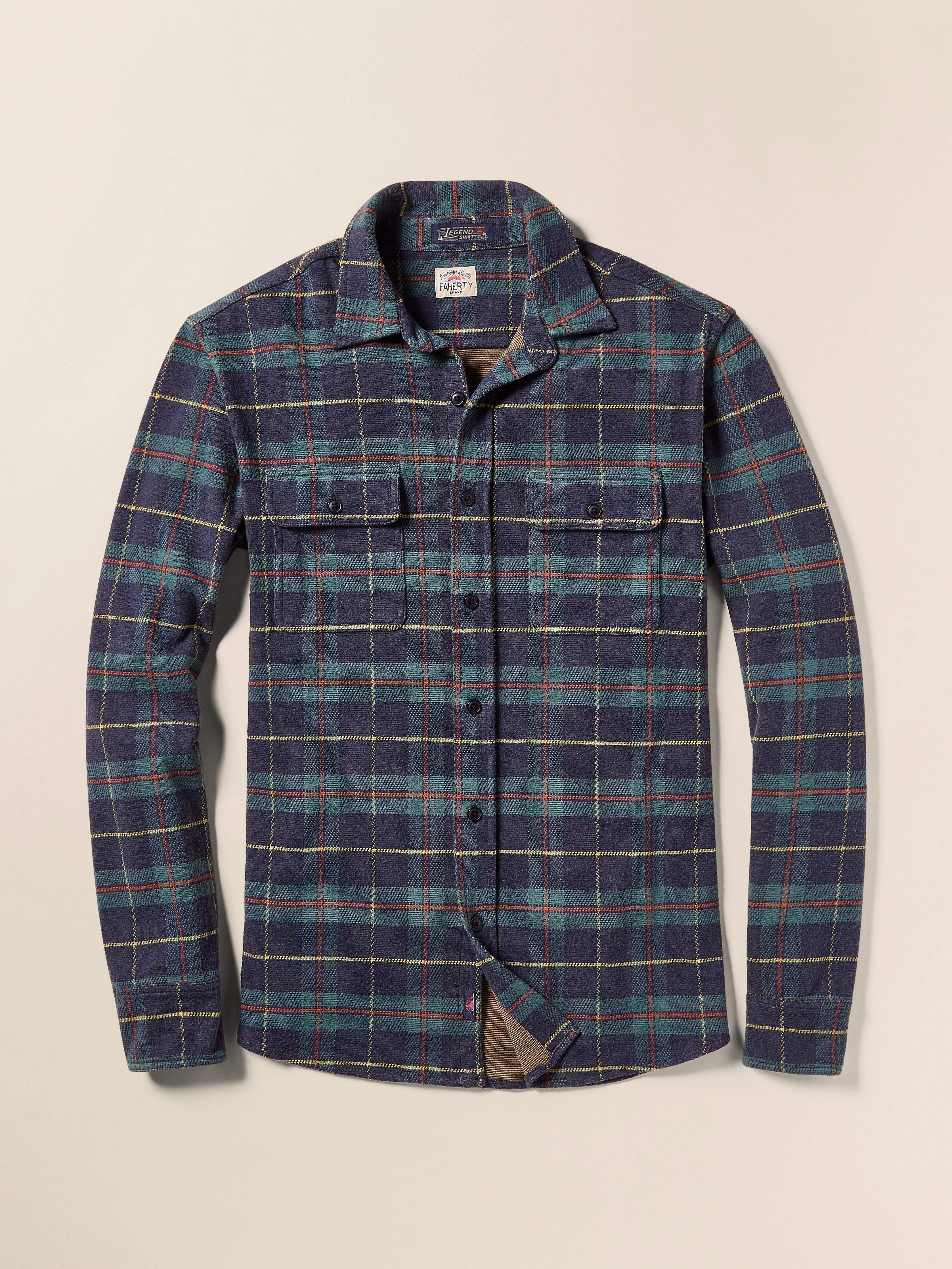 LegendTM Sweater Shirt - Mossy Elm Plaid