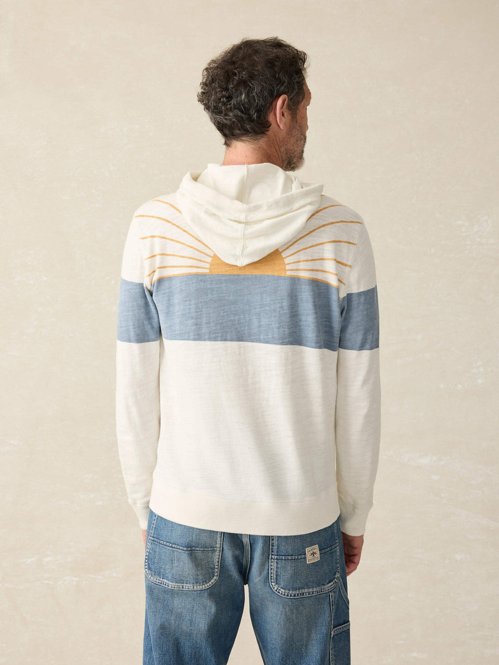 Sunwashed Sunray Organic Hoodie - Ocean Sunrise