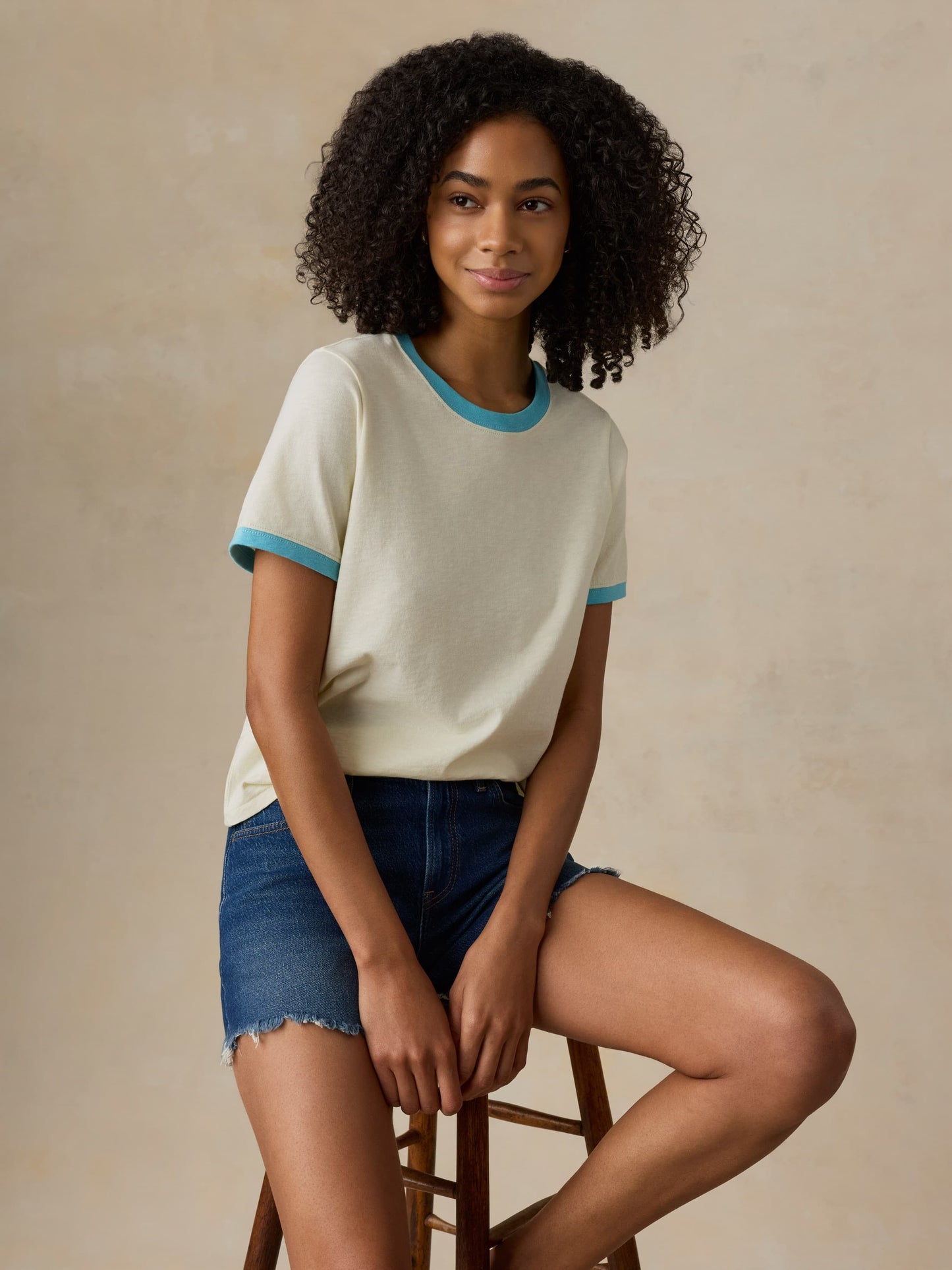 Sunwashed Regenerative Tee - Lemon Sorbet