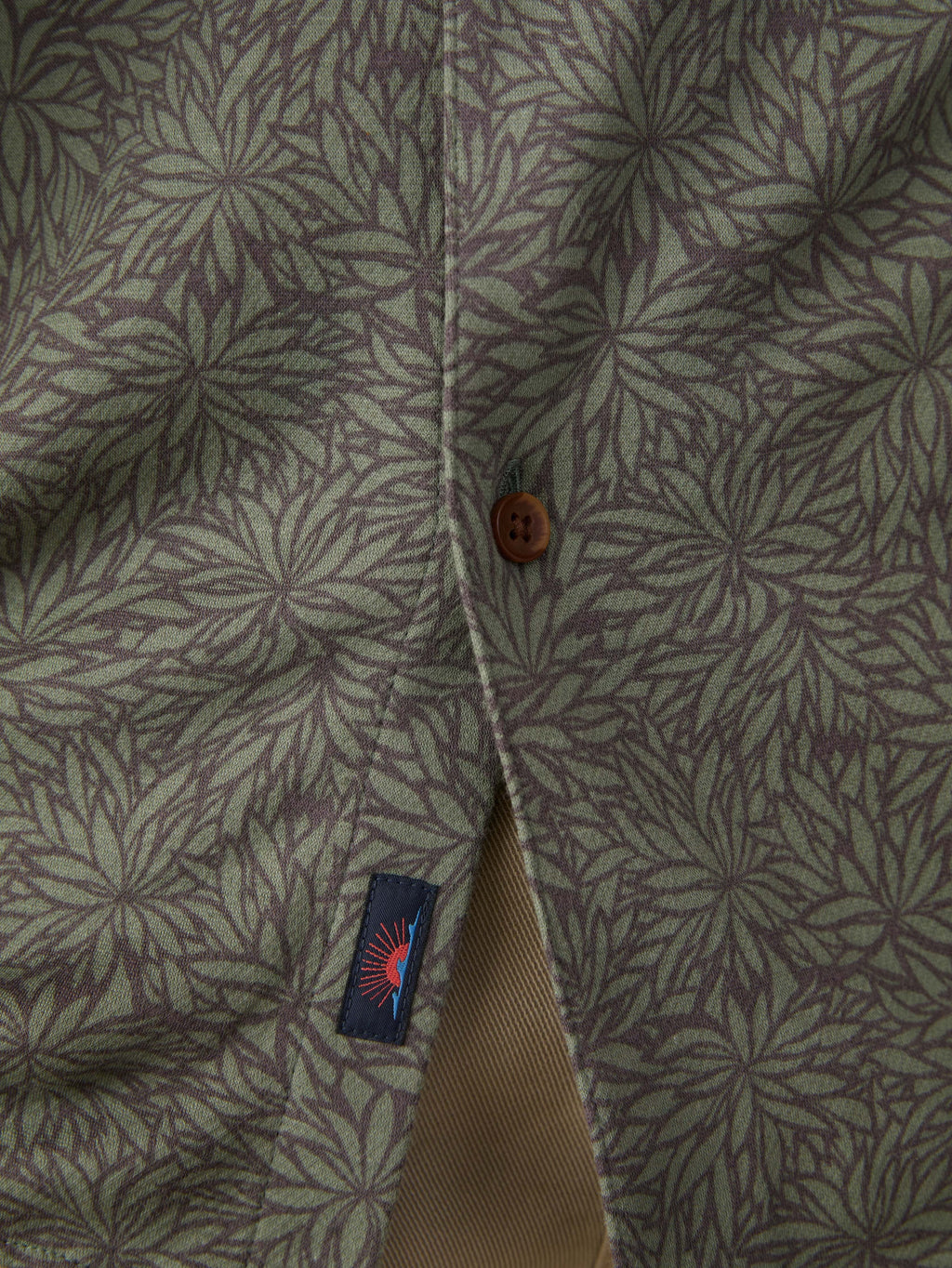 Short-Sleeve Hermosa Shirt - Olive Frond