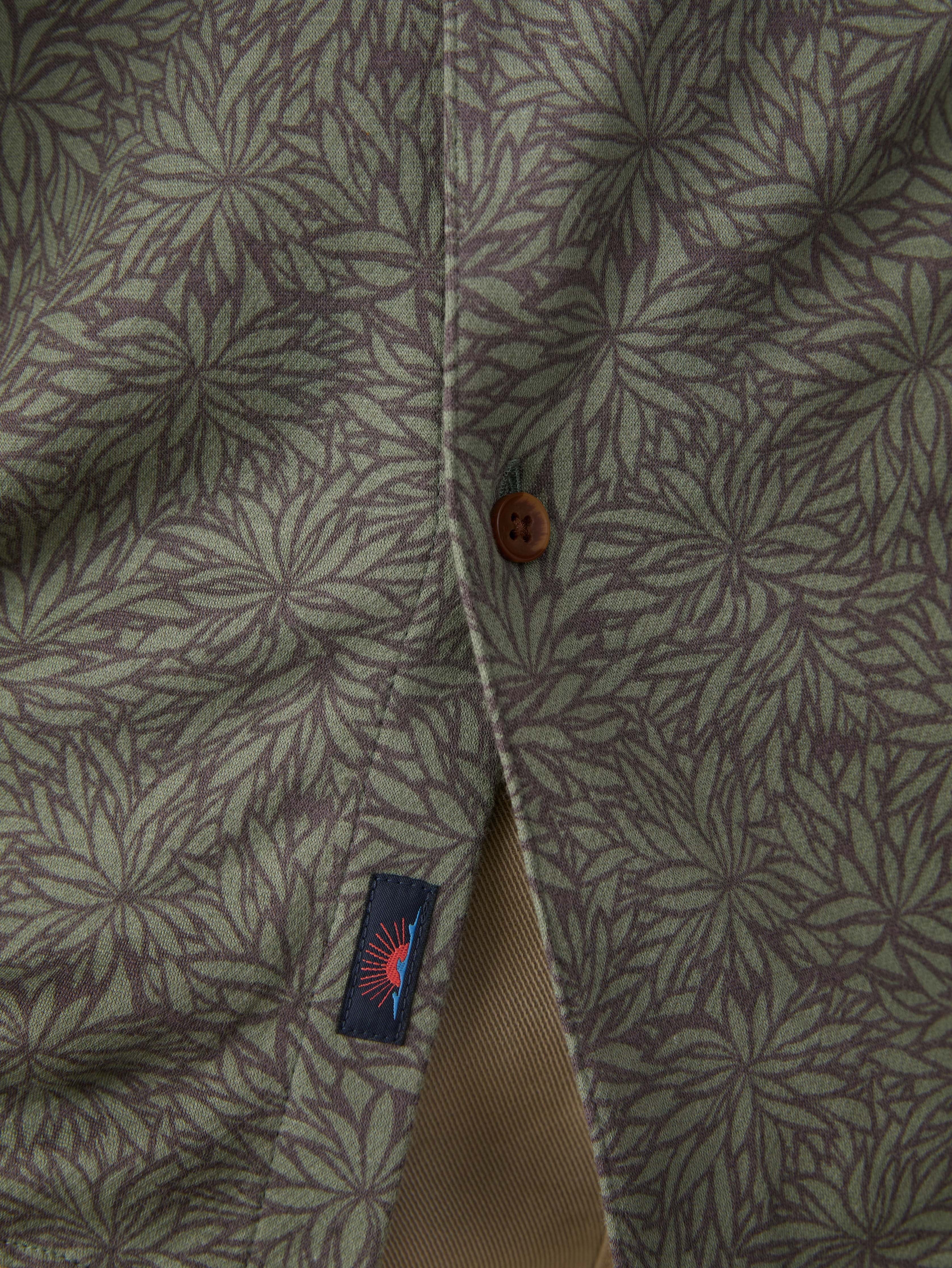Short-Sleeve Hermosa Shirt - Olive Frond
