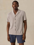 Short-Sleeve Oasis Camp Shirt - Brown Island Medallion