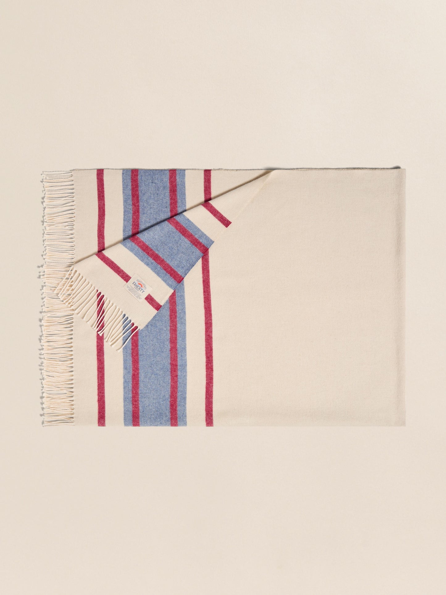 Brushed Recycled Cotton Blanket - Thompson Stripe