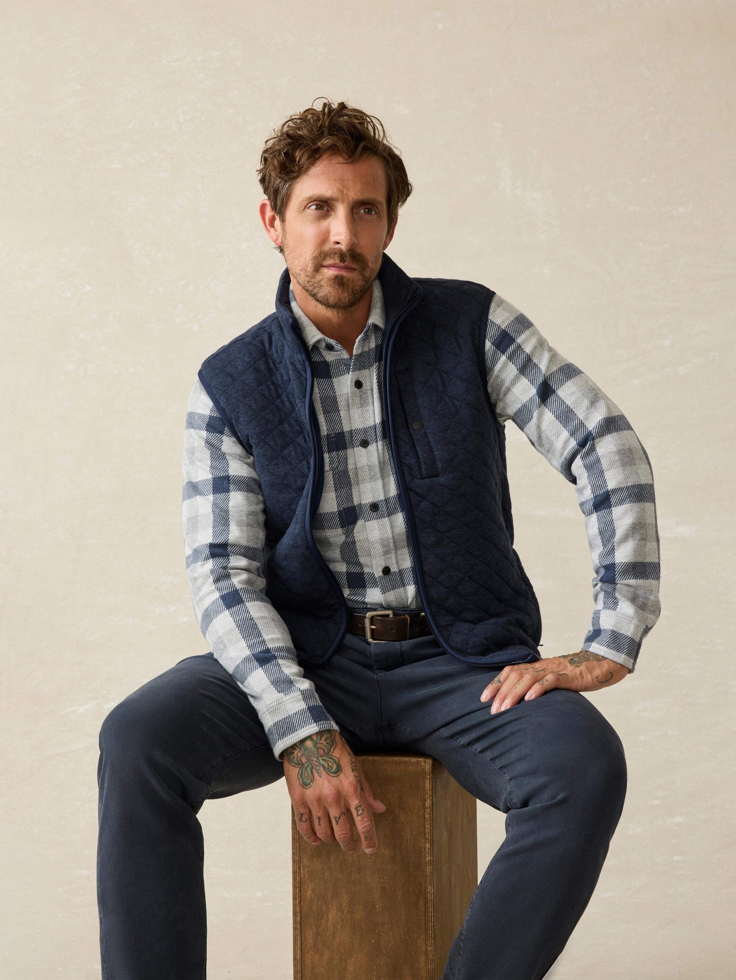 LegendTM Sweater Shirt - Snowy Night Check