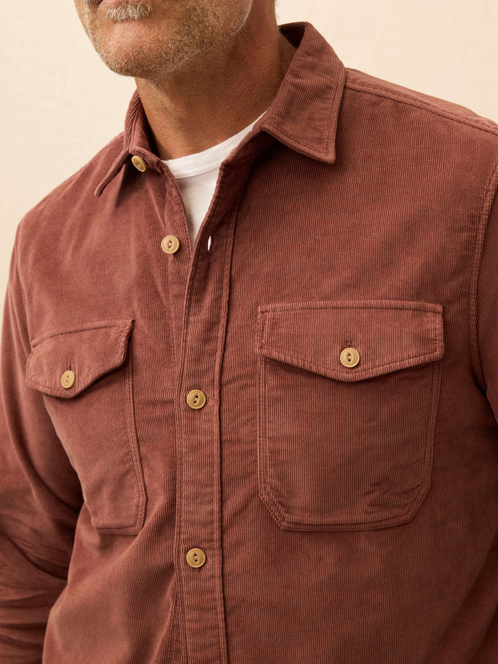 Stretch Terry Corduroy Workshirt - Chestnut Ridge