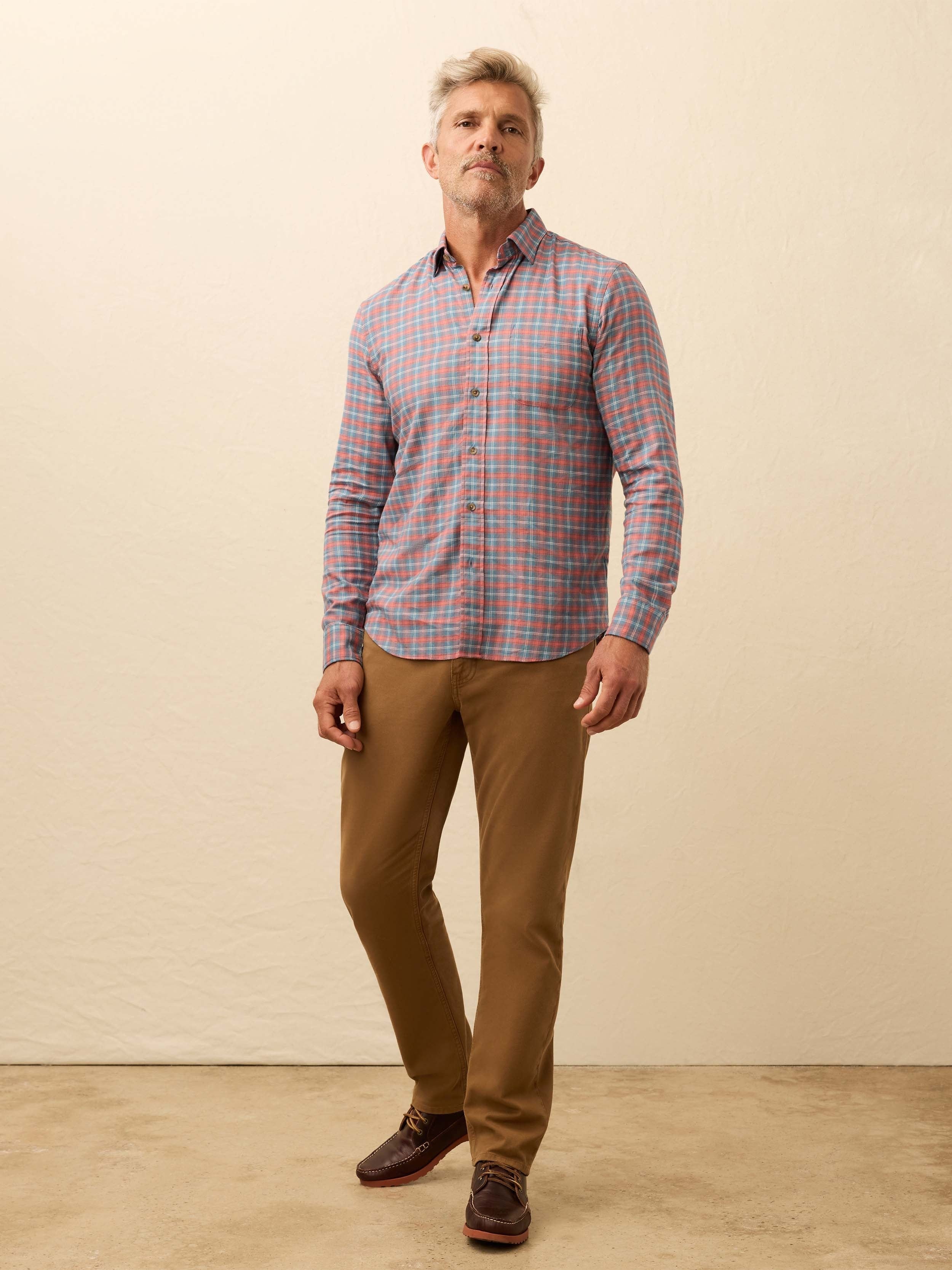 MovementTM Brushed Shirt - Blue Sierra Plaid