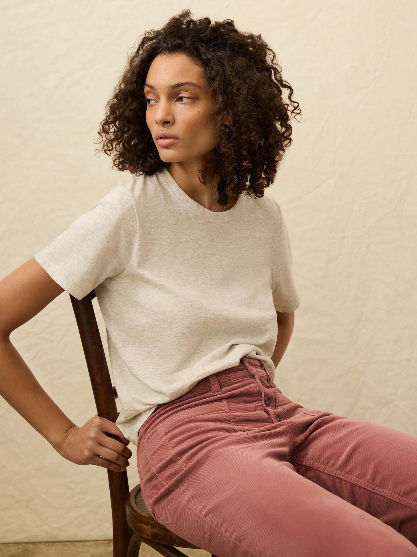 Sunwashed Regenerative Tee - Island Dune Heather