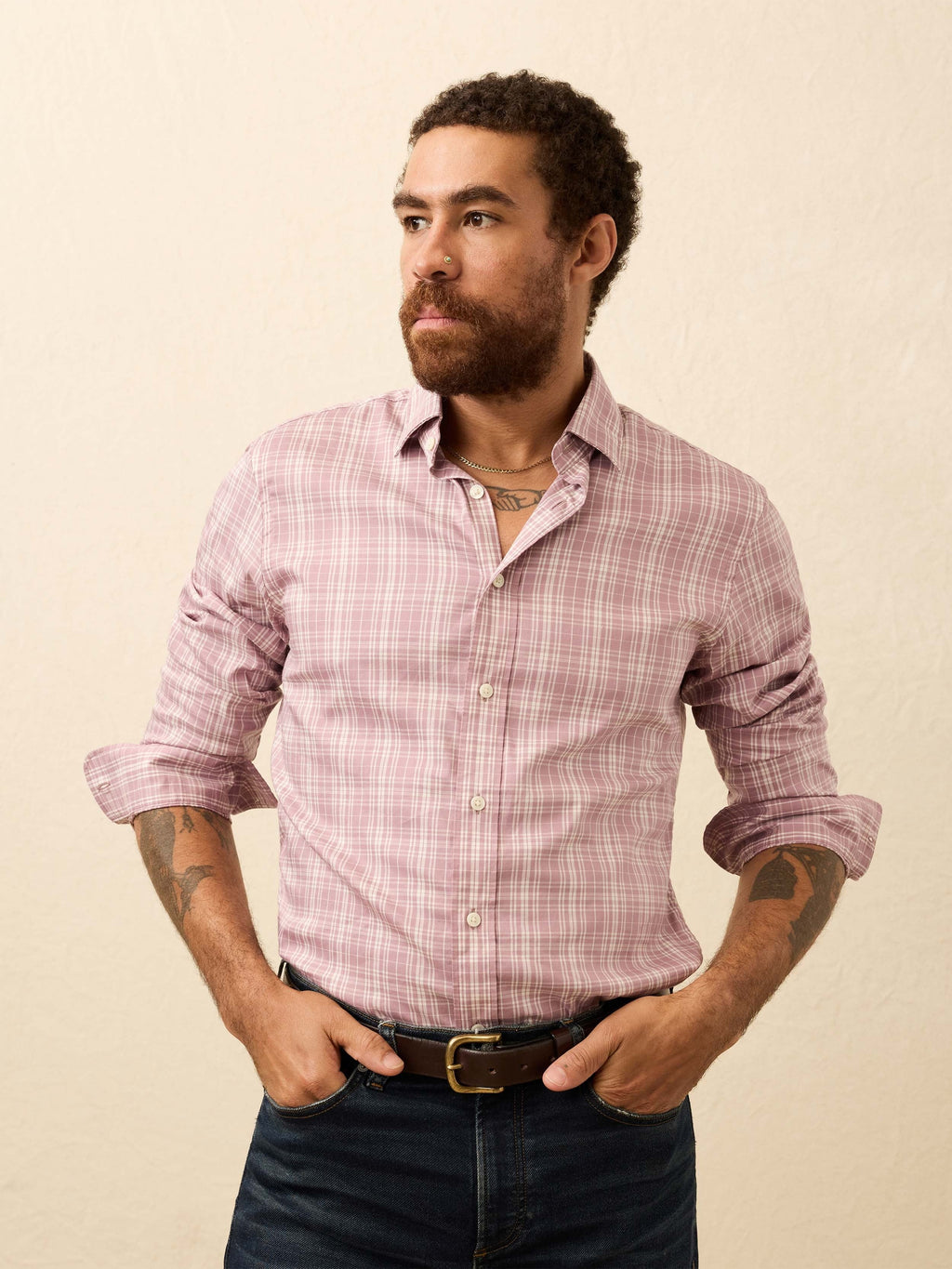 The MovementTM Shirt - Plum Cloud Plaid