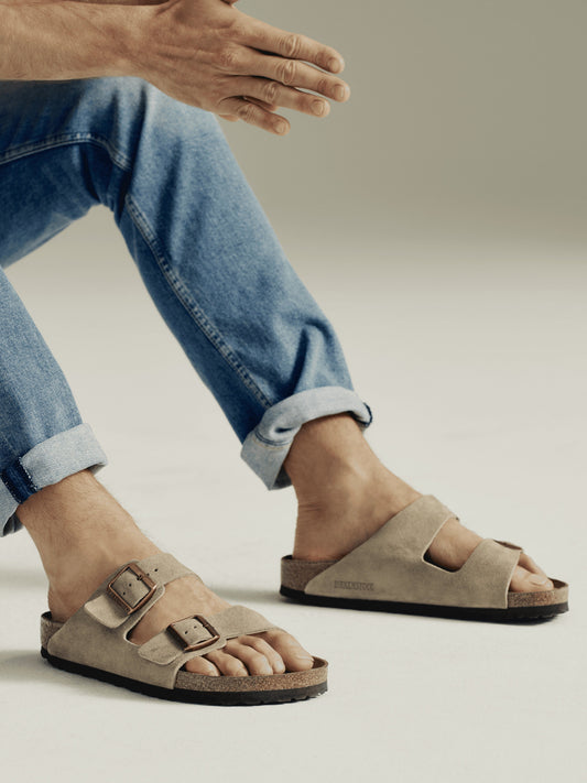 Birkenstock Men's Arizona Soft Footbed - Taupe