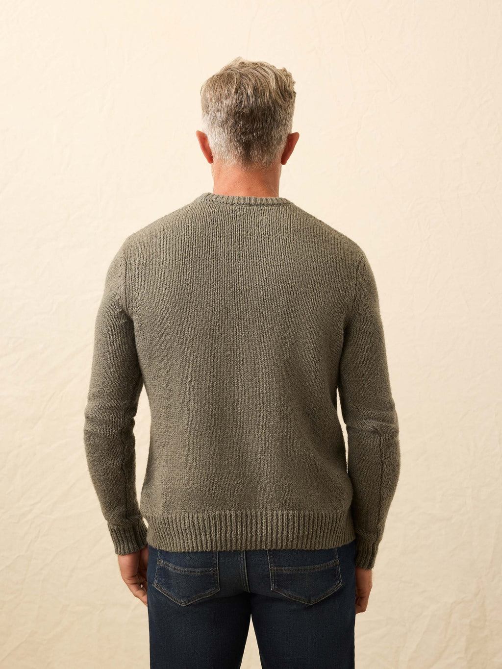 Heirloom Crewneck Sweater - Olive Cove