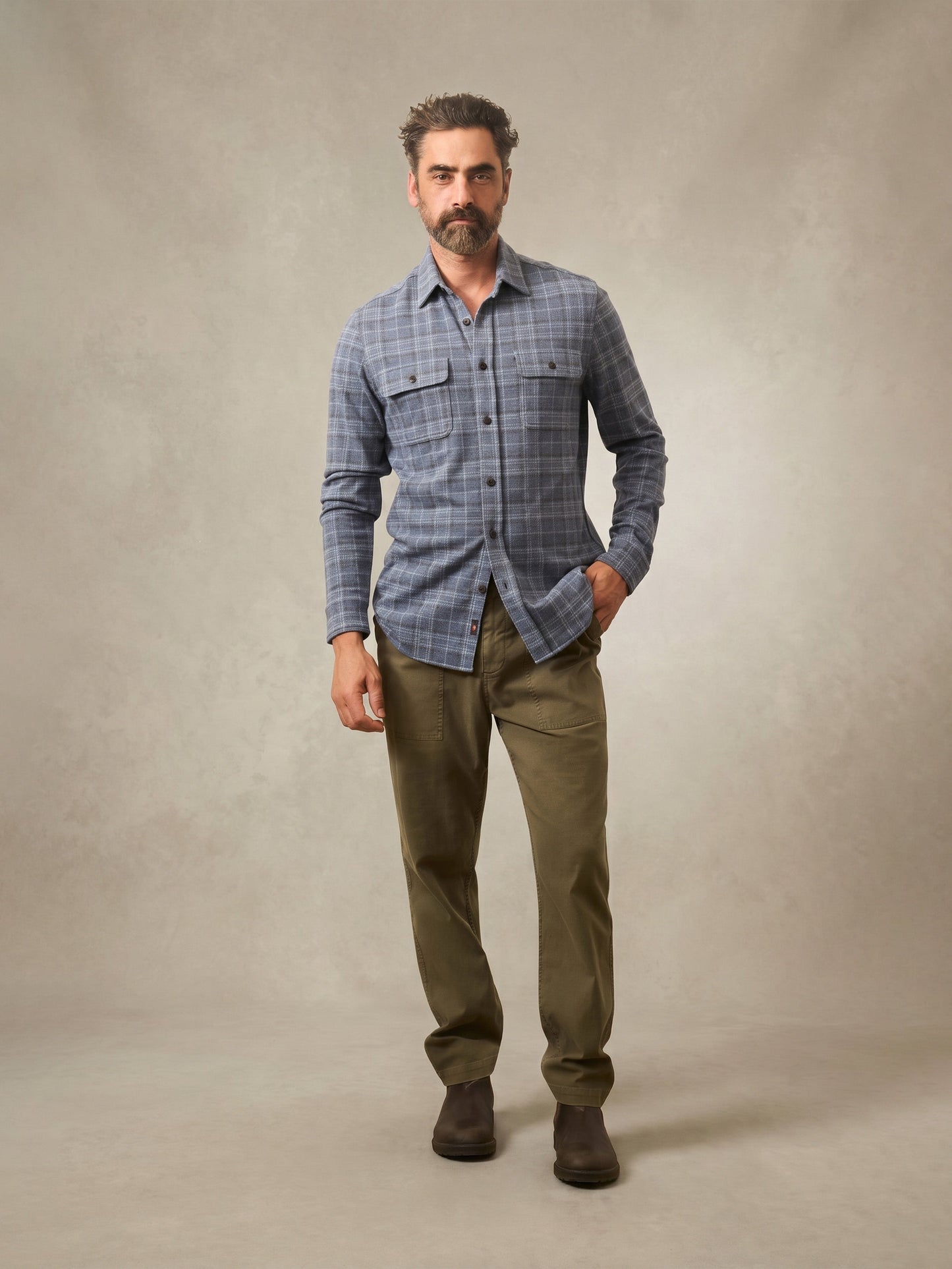 LegendTM Sweater Shirt - Castle Lake Plaid