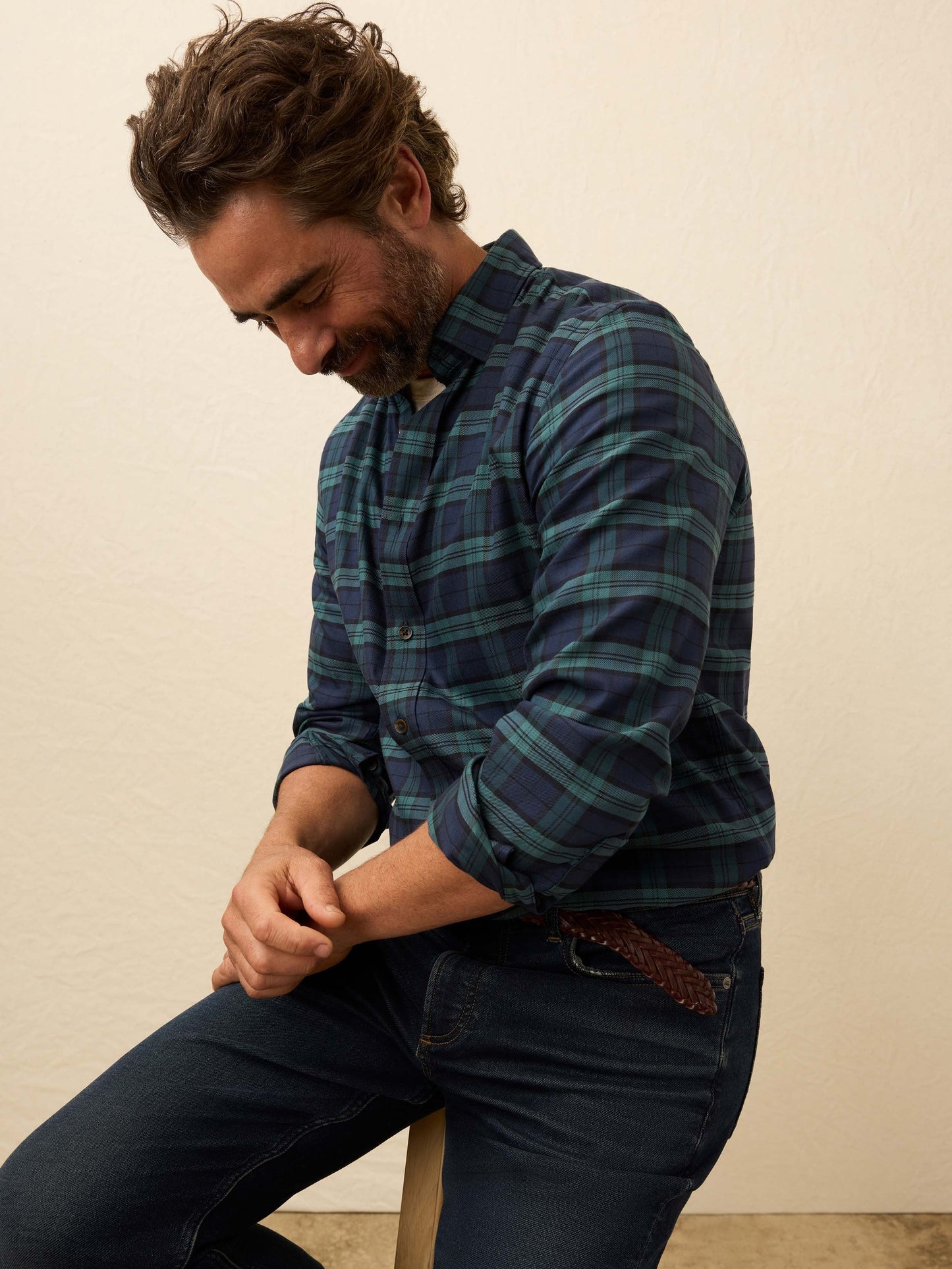 Soft Twill MovementTM Shirt - Harbor Blackwatch Plaid