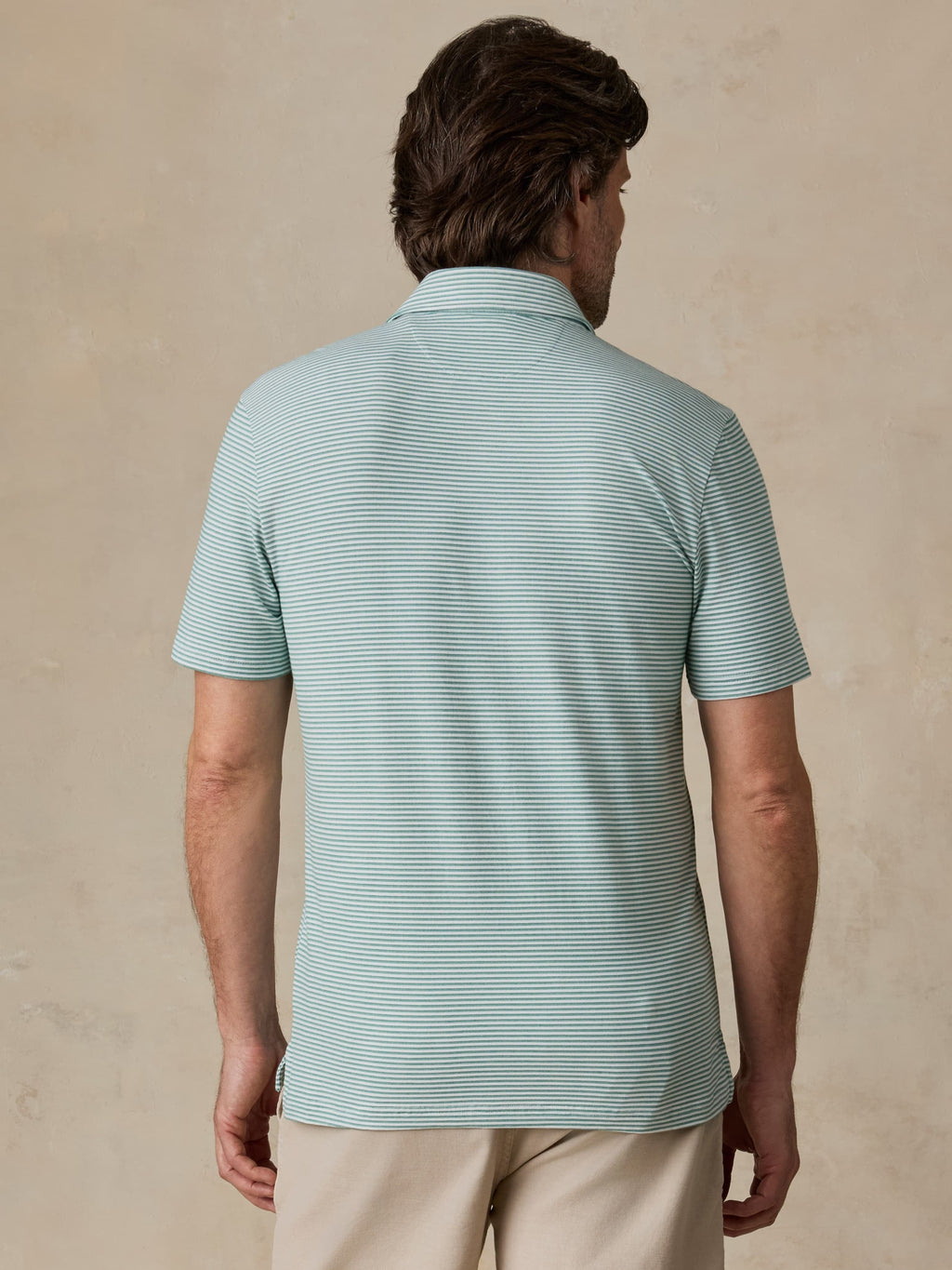 Short-Sleeve MovementTM Polo - Ivory Spring Stripe