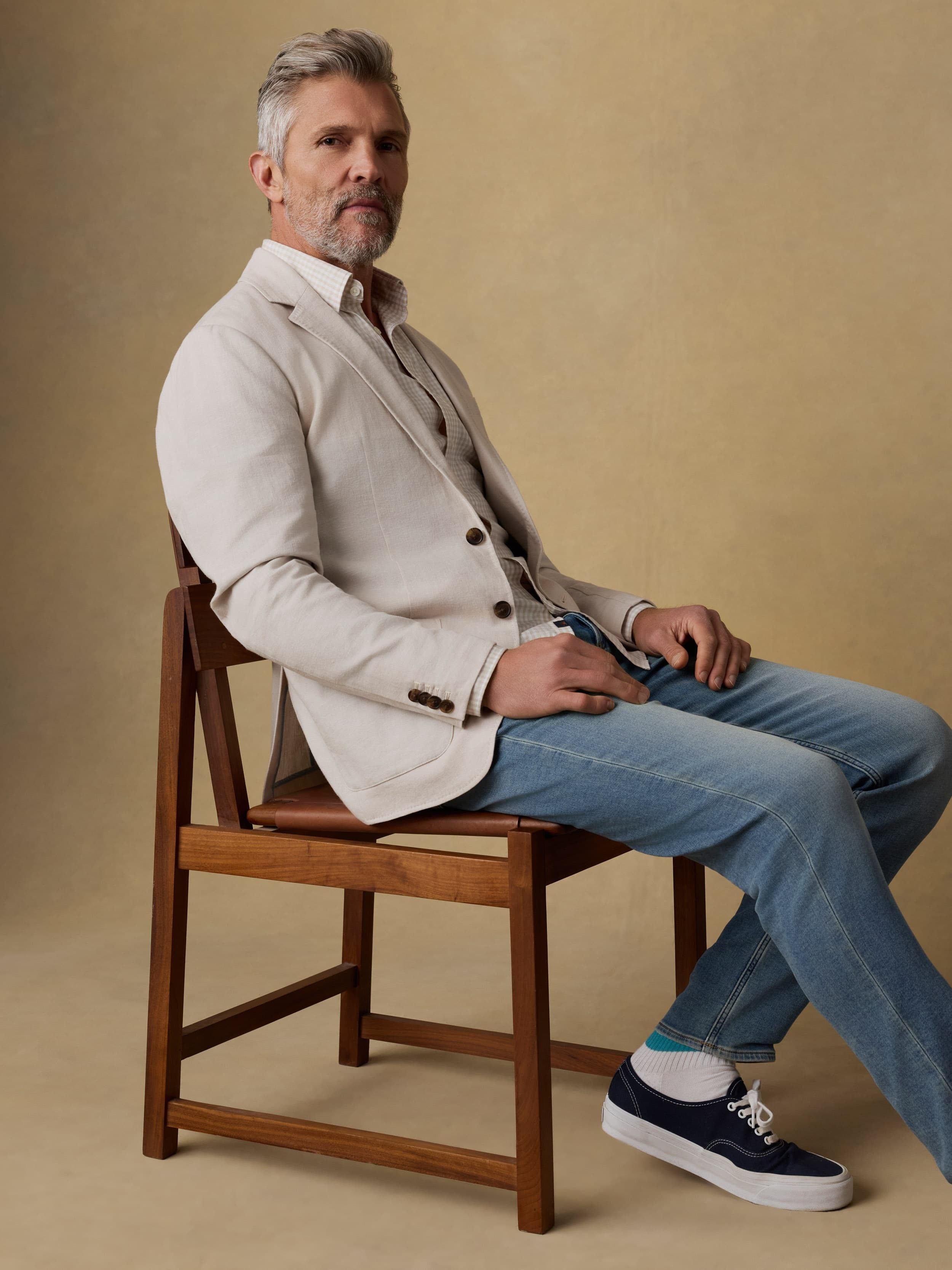 MovementTM Linen Blazer - Dorset Sand