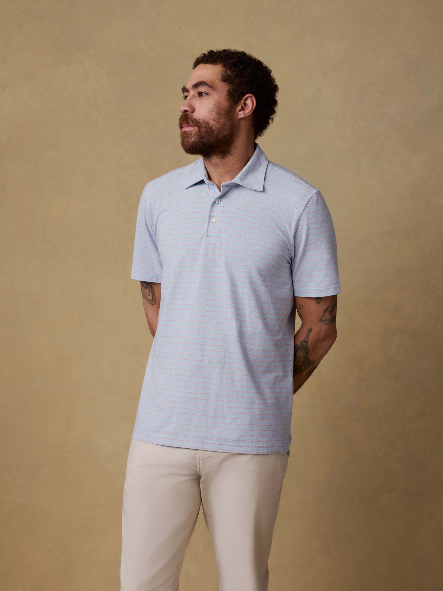Short-Sleeve MovementTM Polo - Vista View Stripe