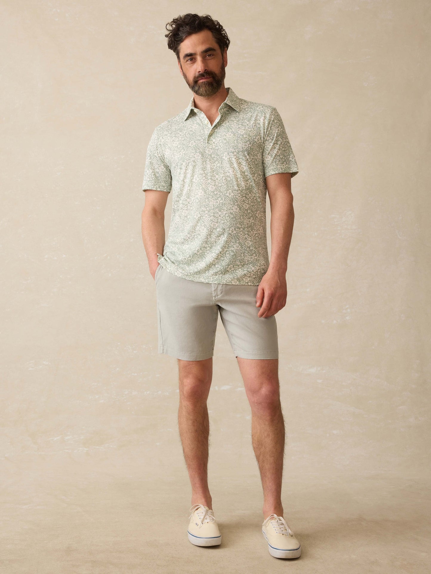 Short-Sleeve MovementTM Pique Polo - Dusty Sage Hilo