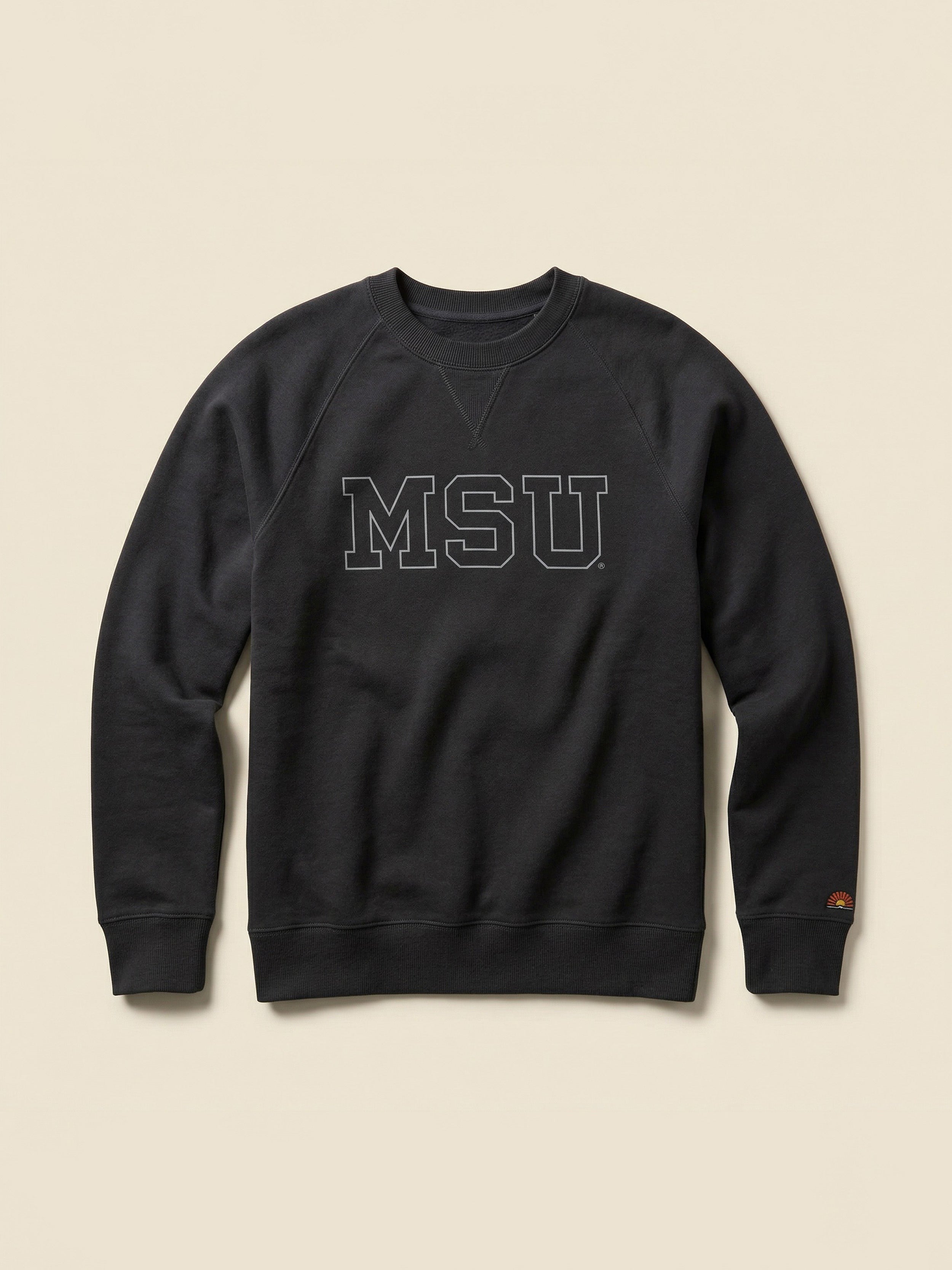 Michigan State High Standard Fleece Crew - Mountain Black
