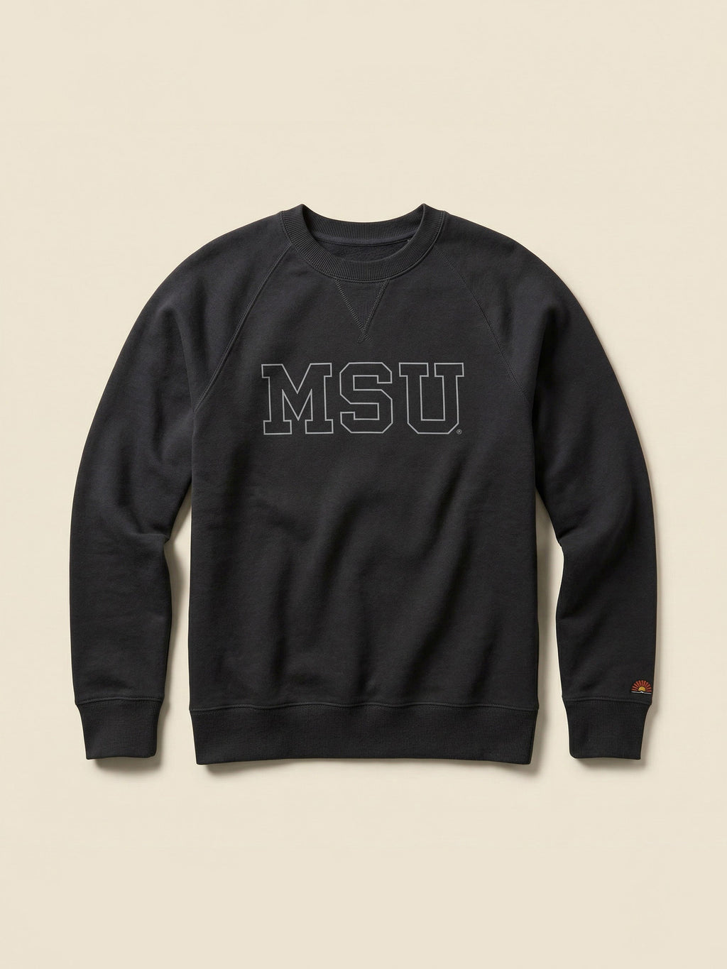Michigan State High Standard Fleece Crew - Mountain Black
