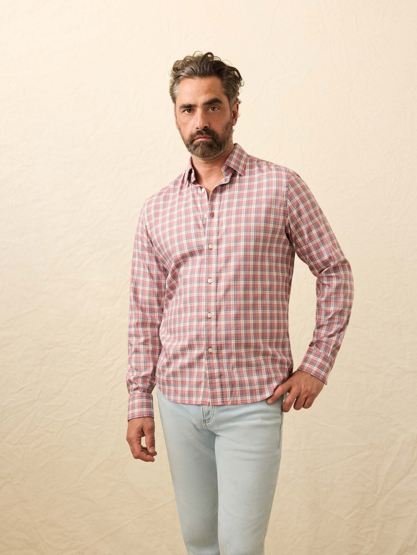 The MovementTM Shirt - Red Charcoal Plaid