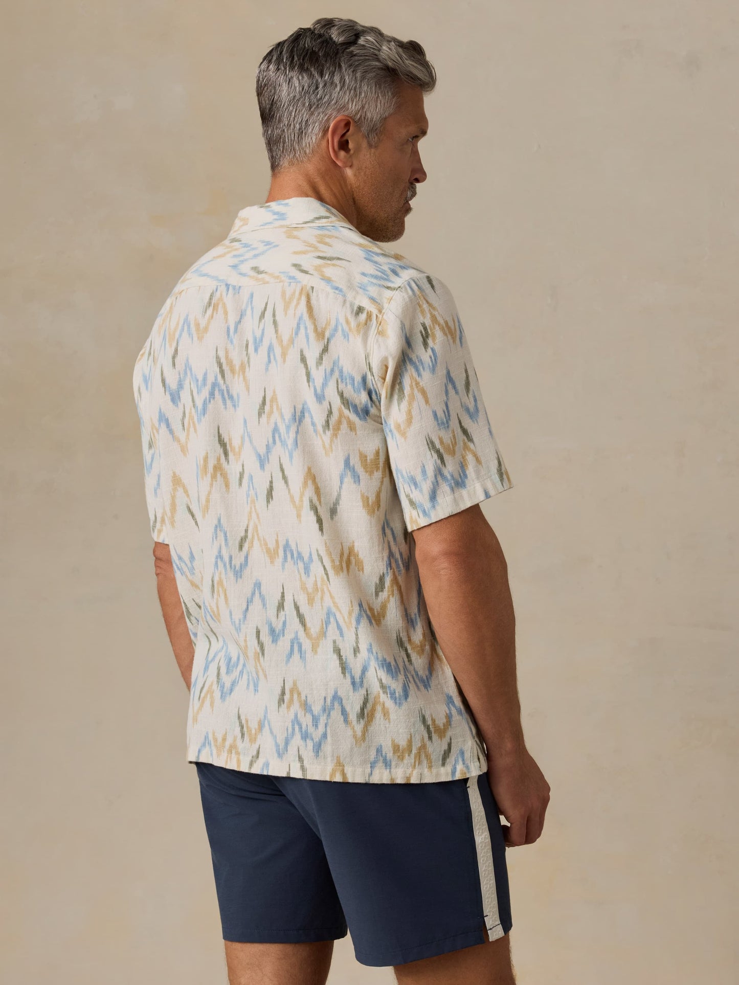 Short-Sleeve Resort Shirt - Belle Isle Ikat