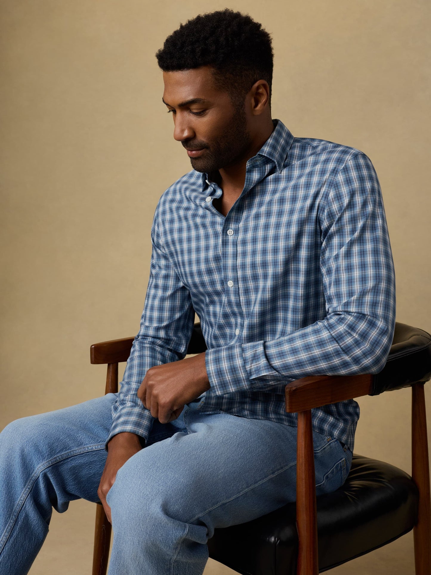 The MovementTM Shirt - Azure Night Plaid