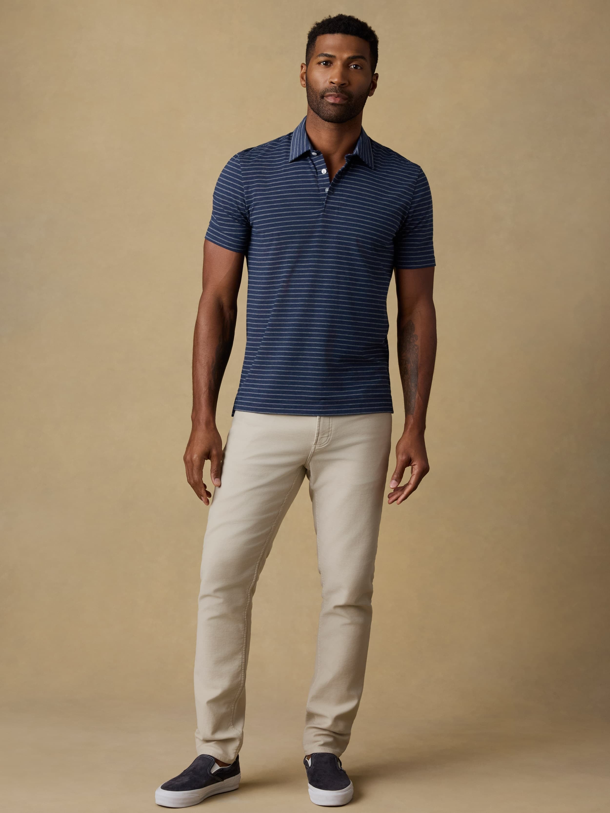 Short-Sleeve MovementTM Polo - Ravine Waters Stripe