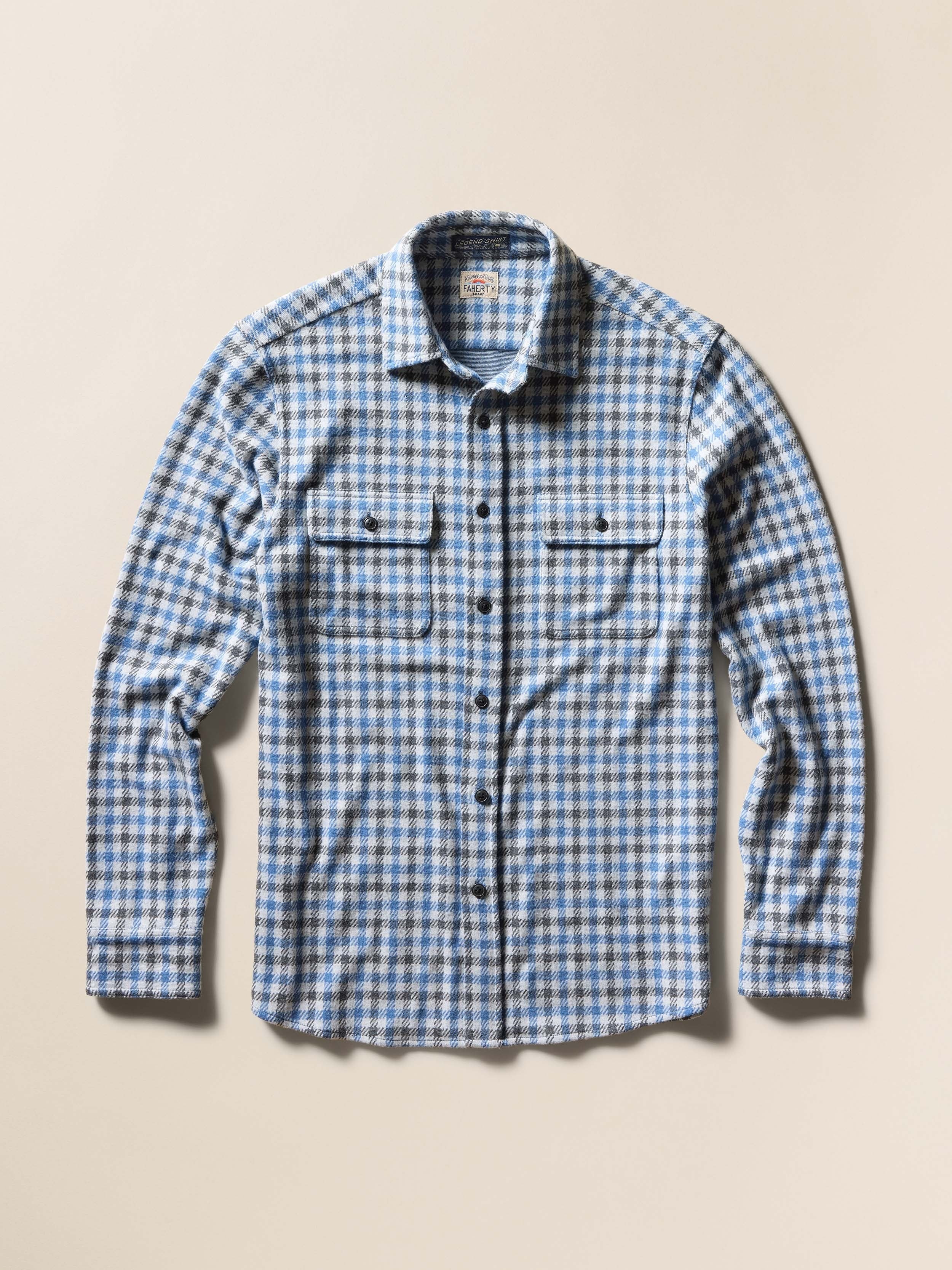 LegendTM Sweater Shirt - Graphite Sky Gingham