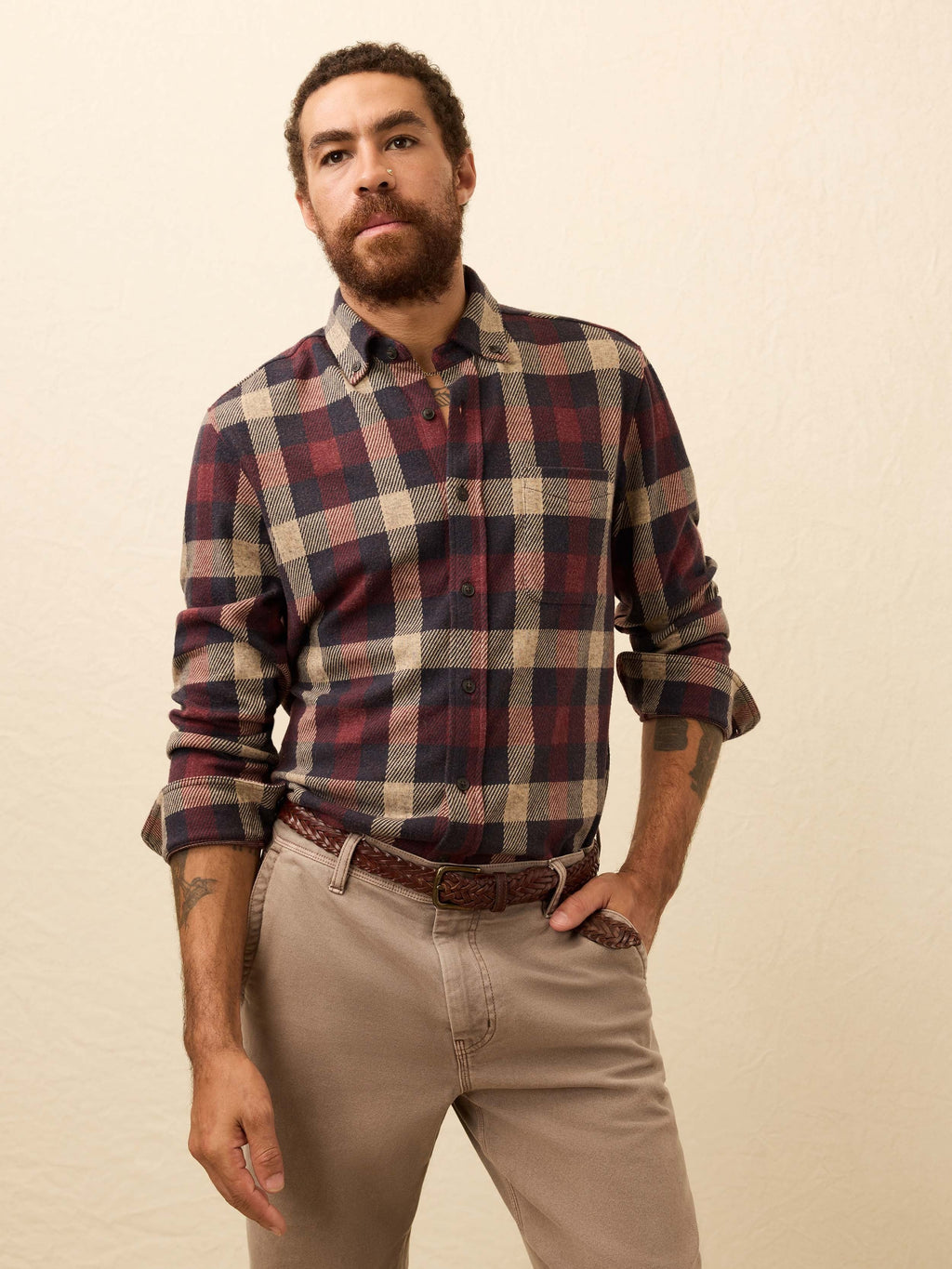 LegendTM Sweater Shirt (Single Pocket) - Burchfield Plaid